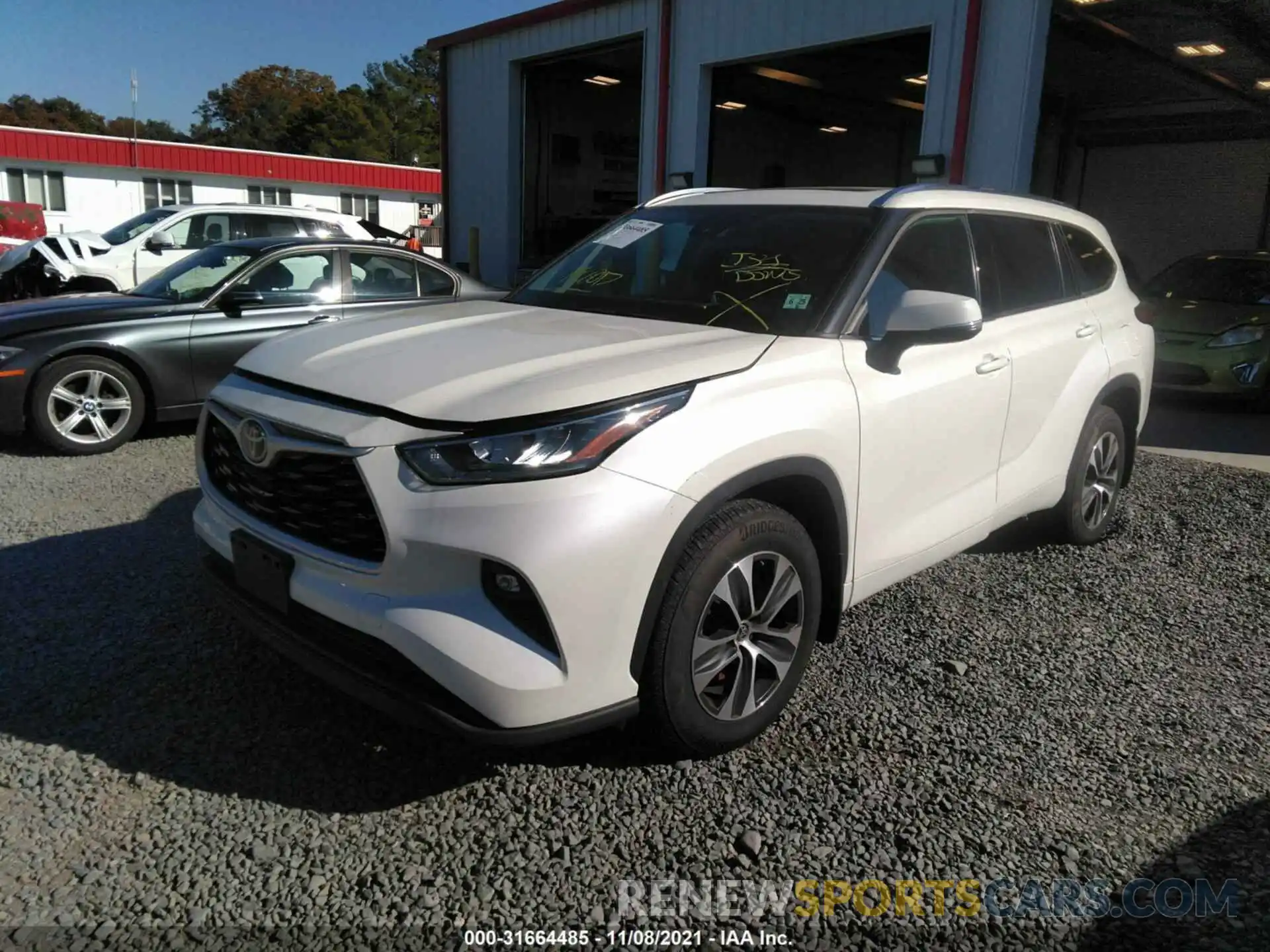 2 Photograph of a damaged car 5TDGZRBH4LS000614 TOYOTA HIGHLANDER 2020