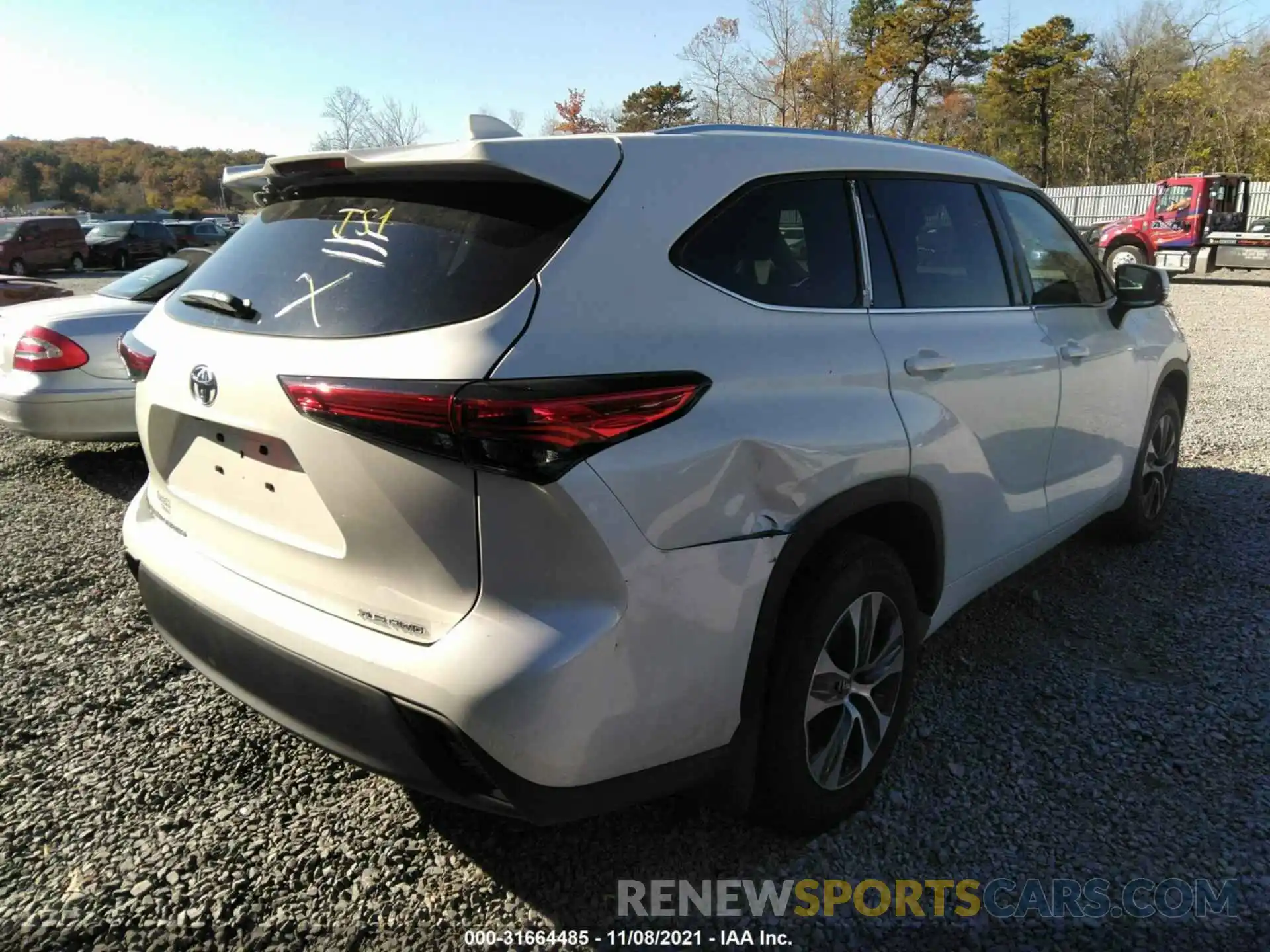 4 Photograph of a damaged car 5TDGZRBH4LS000614 TOYOTA HIGHLANDER 2020