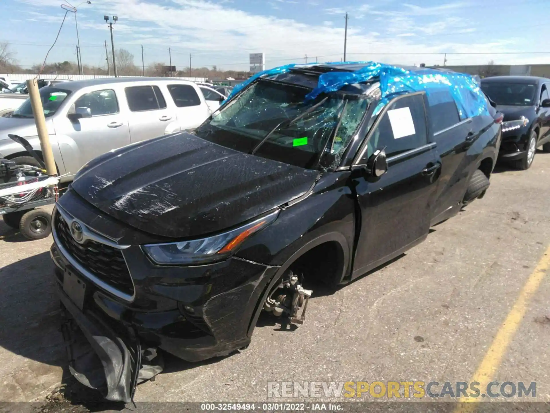 2 Photograph of a damaged car 5TDGZRBH4LS000936 TOYOTA HIGHLANDER 2020