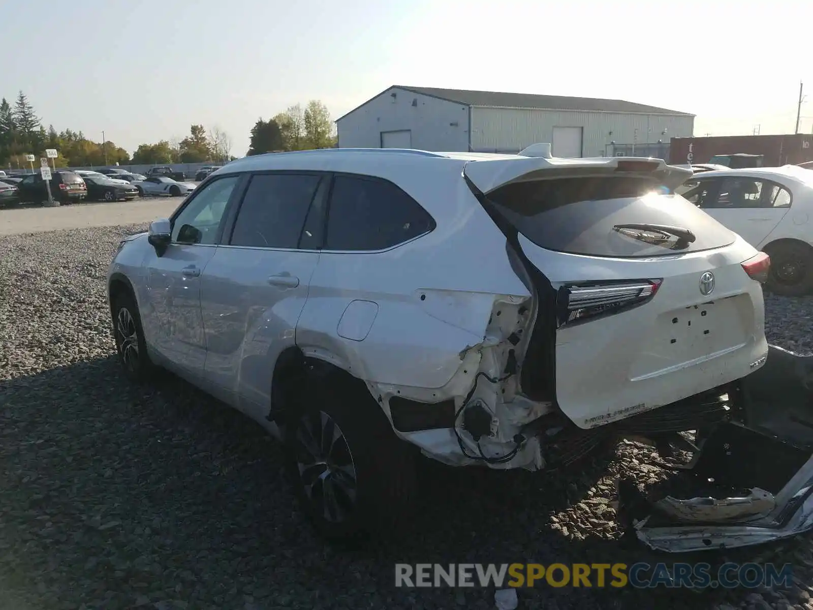 3 Photograph of a damaged car 5TDGZRBH4LS003576 TOYOTA HIGHLANDER 2020