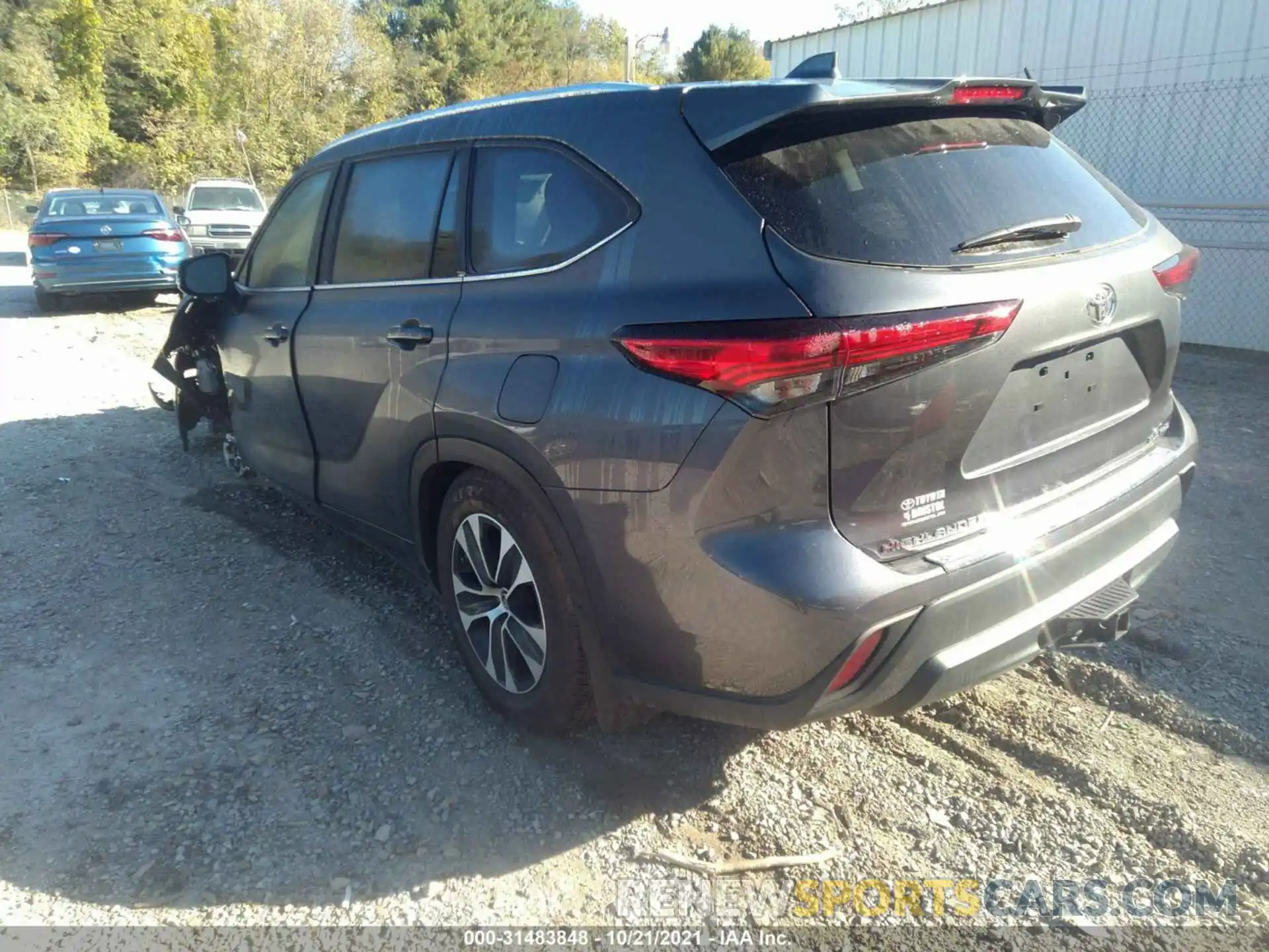 3 Photograph of a damaged car 5TDGZRBH4LS006123 TOYOTA HIGHLANDER 2020