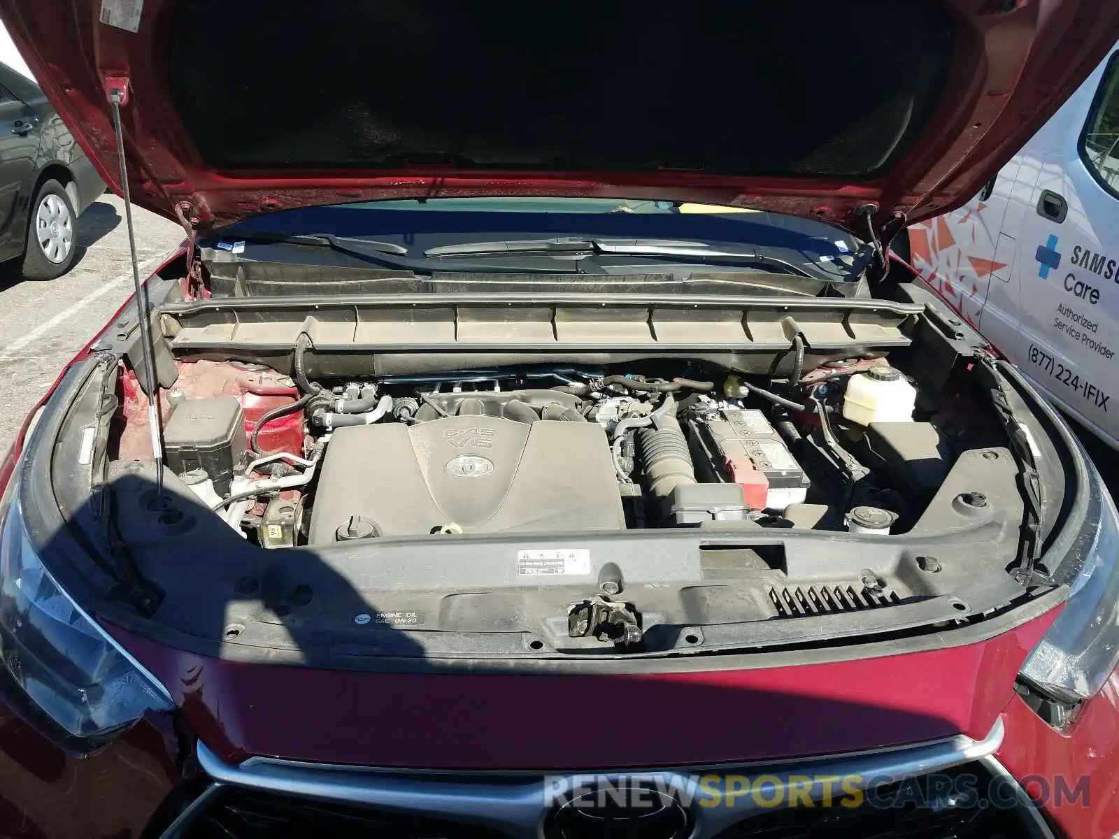 7 Photograph of a damaged car 5TDGZRBH4LS008373 TOYOTA HIGHLANDER 2020