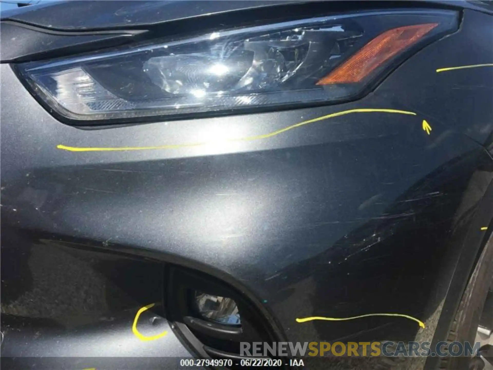 10 Photograph of a damaged car 5TDGZRBH4LS009085 TOYOTA HIGHLANDER 2020