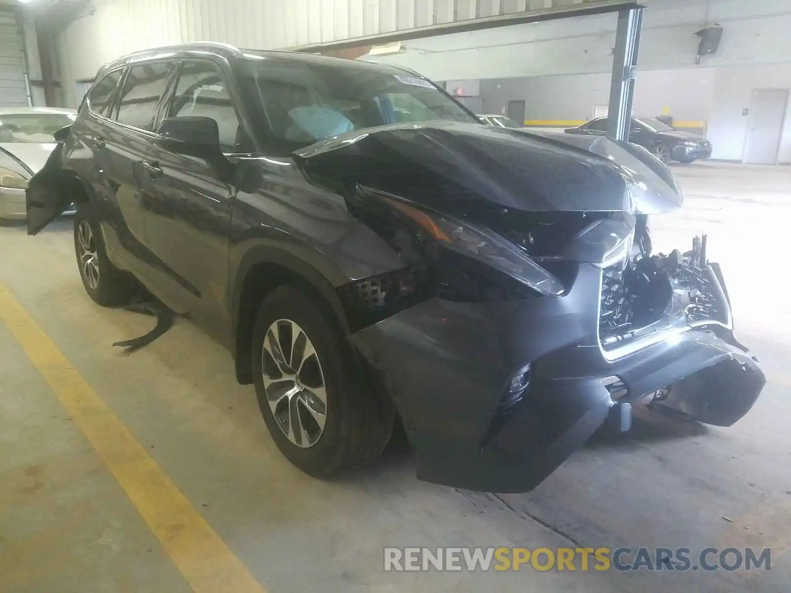 1 Photograph of a damaged car 5TDGZRBH4LS010740 TOYOTA HIGHLANDER 2020