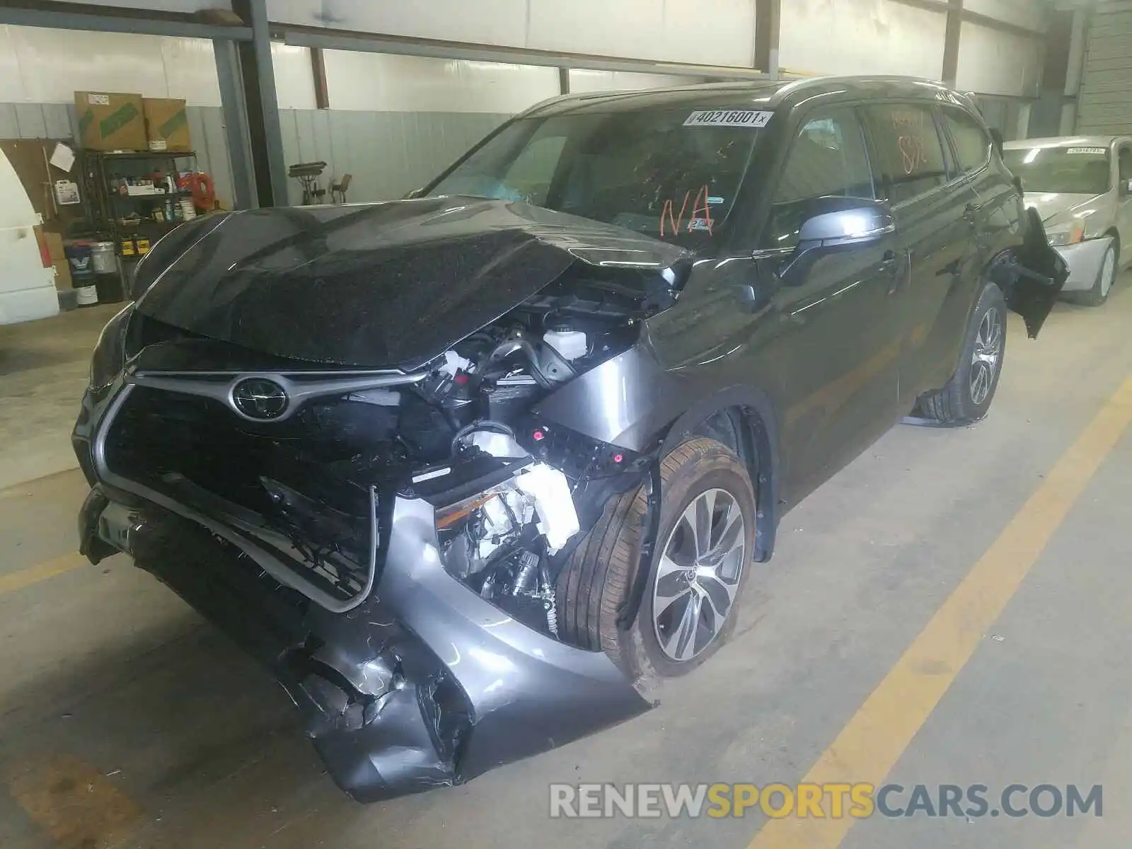 9 Photograph of a damaged car 5TDGZRBH4LS010740 TOYOTA HIGHLANDER 2020