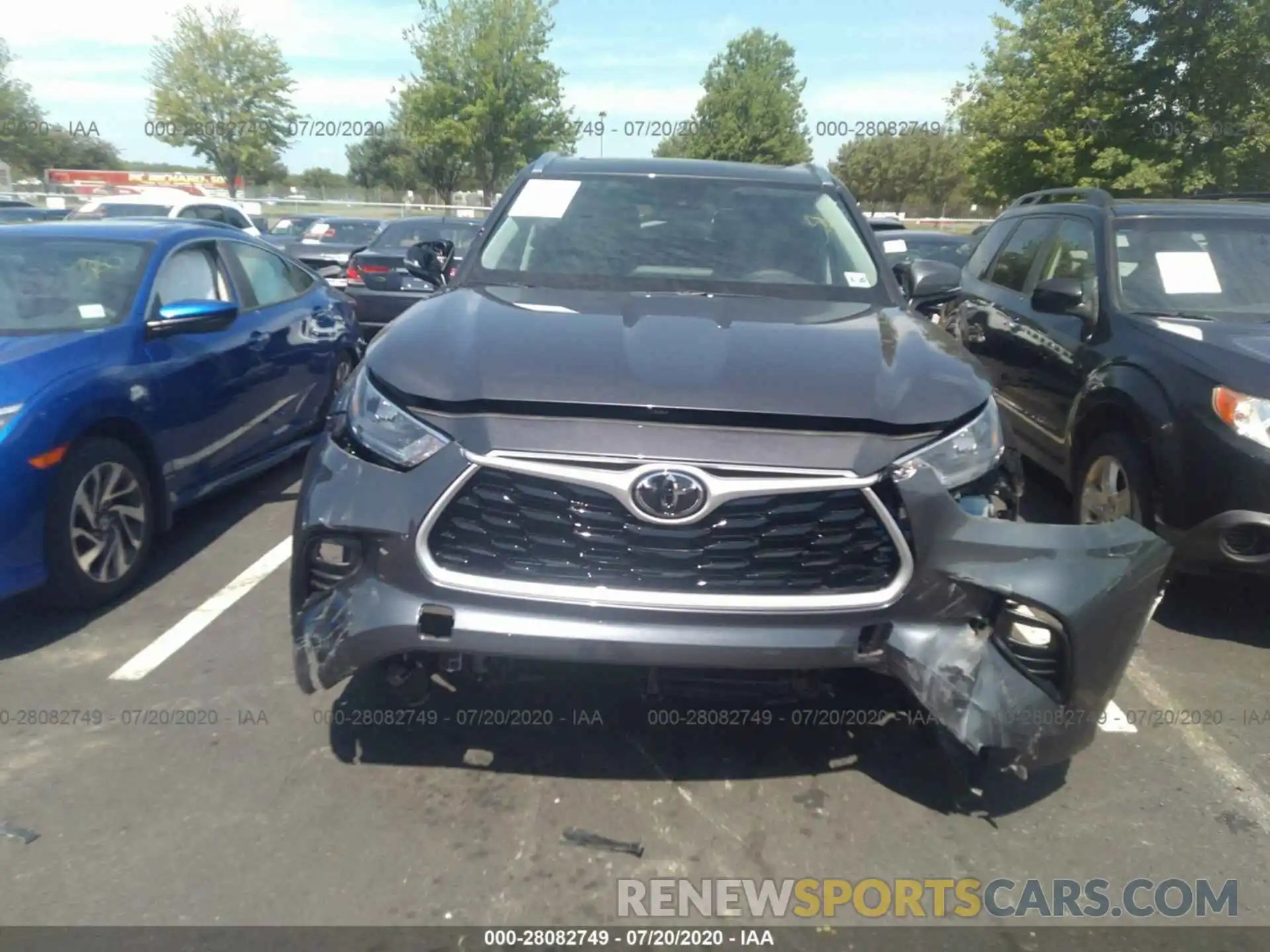 6 Photograph of a damaged car 5TDGZRBH4LS020135 TOYOTA HIGHLANDER 2020