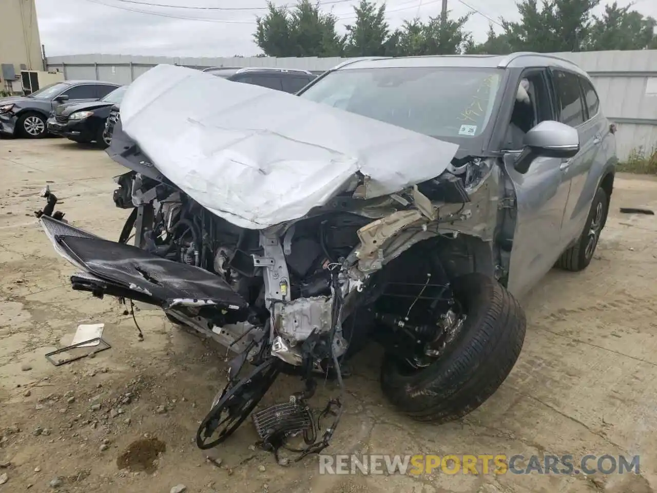 2 Photograph of a damaged car 5TDGZRBH4LS050980 TOYOTA HIGHLANDER 2020