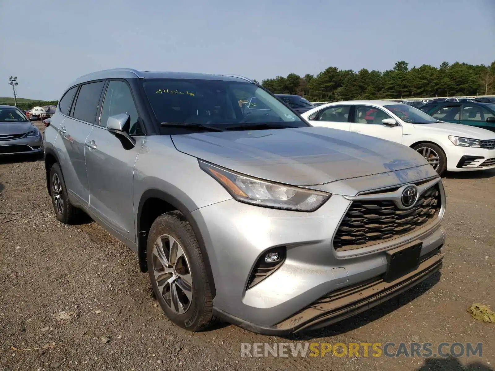 1 Photograph of a damaged car 5TDGZRBH4LS503334 TOYOTA HIGHLANDER 2020