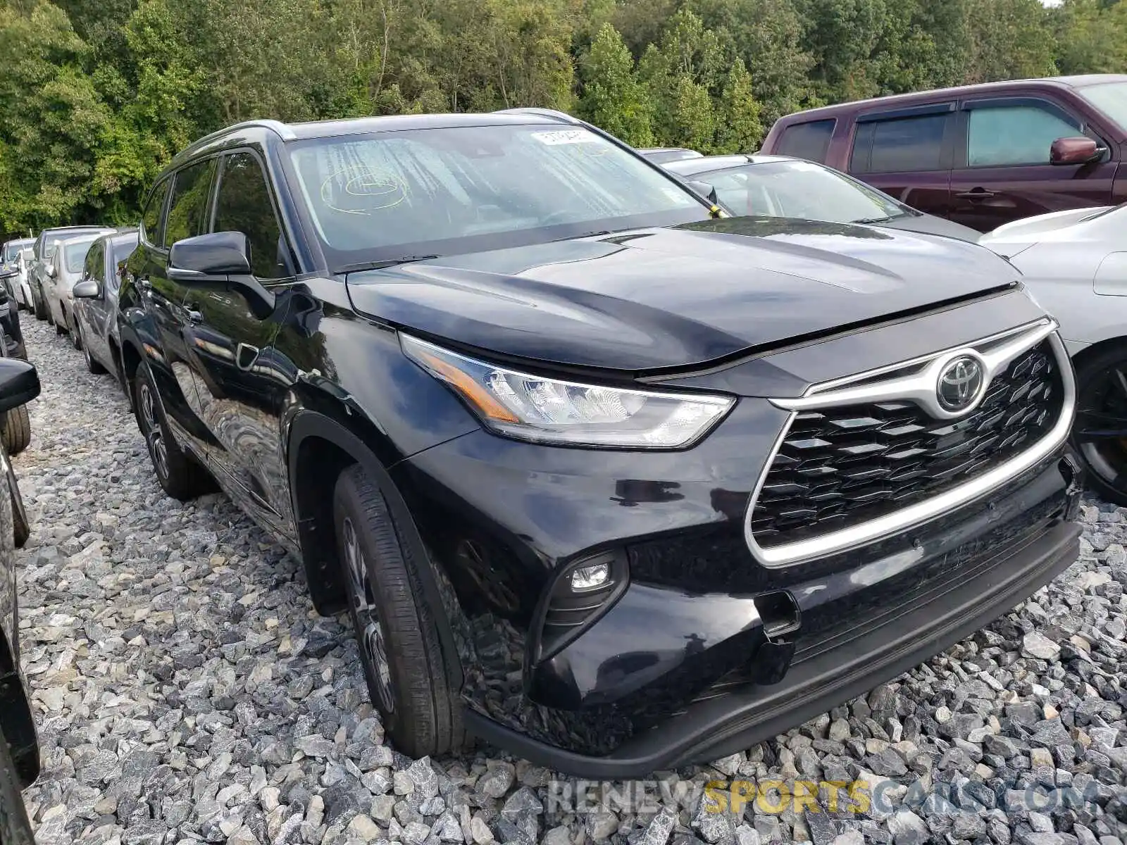 1 Photograph of a damaged car 5TDGZRBH4LS503754 TOYOTA HIGHLANDER 2020