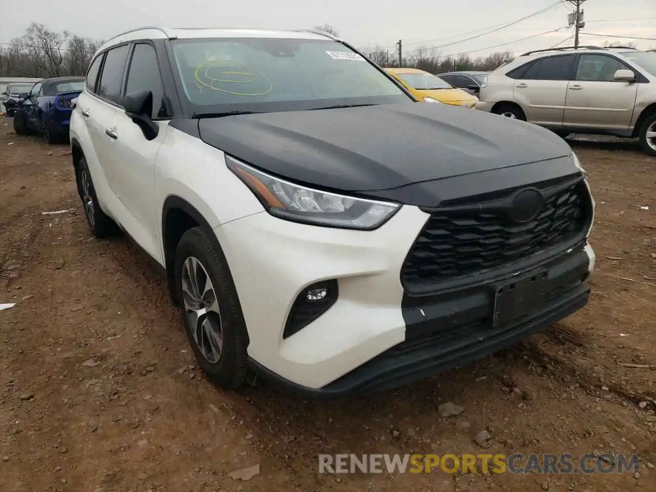 1 Photograph of a damaged car 5TDGZRBH4LS506590 TOYOTA HIGHLANDER 2020