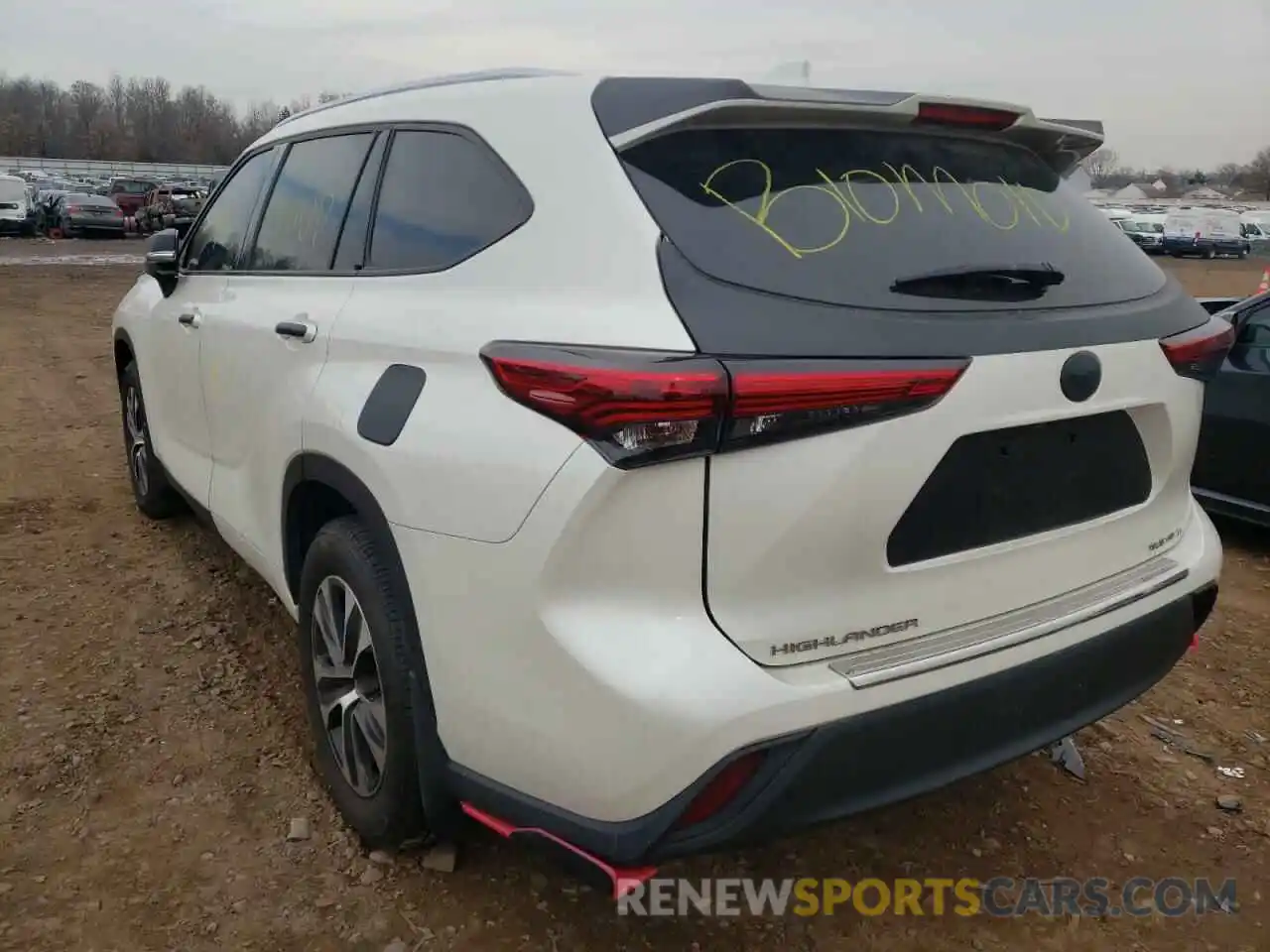 3 Photograph of a damaged car 5TDGZRBH4LS506590 TOYOTA HIGHLANDER 2020