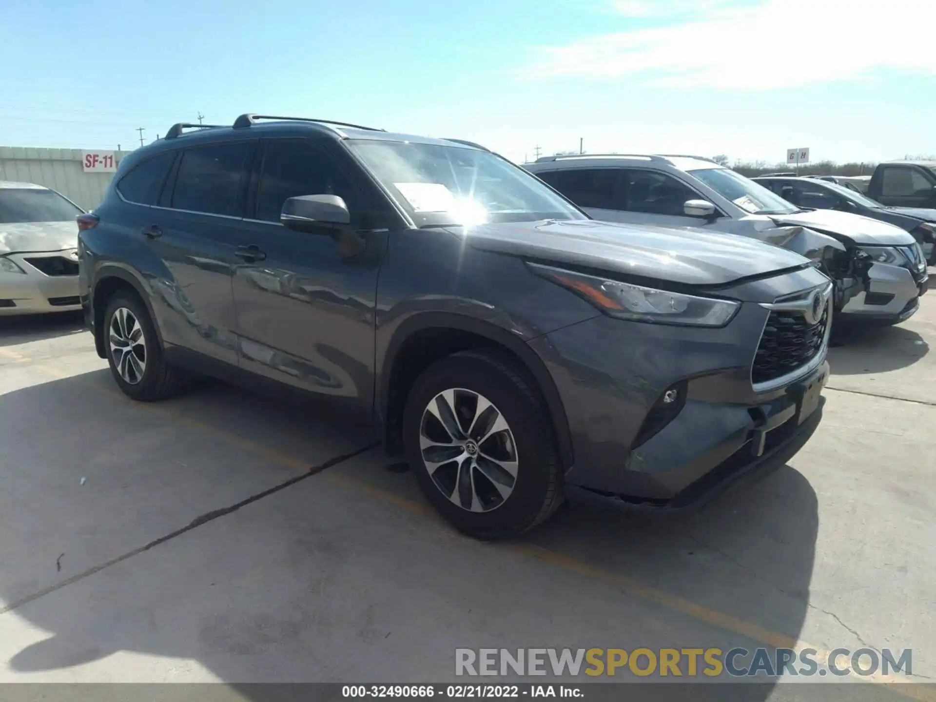 1 Photograph of a damaged car 5TDGZRBH4LS509358 TOYOTA HIGHLANDER 2020