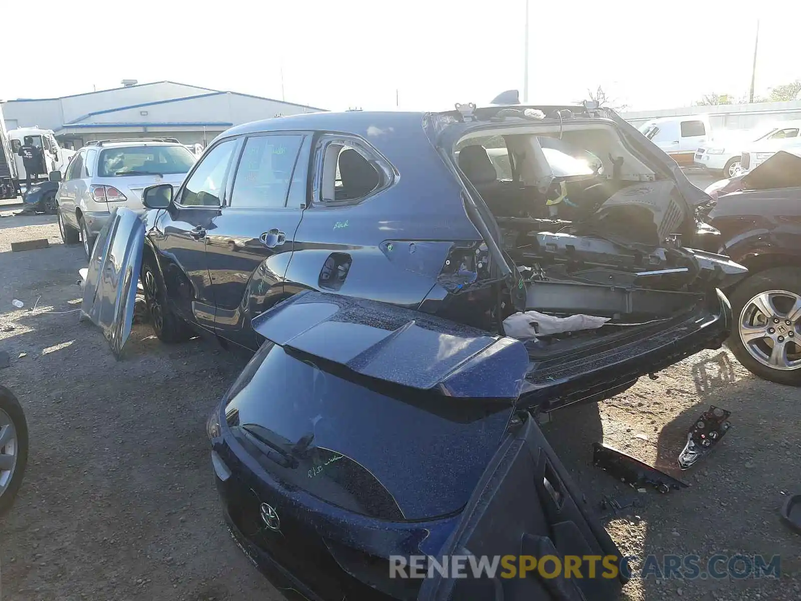 3 Photograph of a damaged car 5TDGZRBH4LS514284 TOYOTA HIGHLANDER 2020