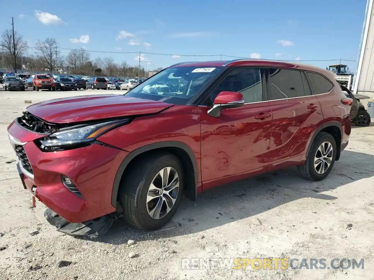 1 Photograph of a damaged car 5TDGZRBH4LS514771 TOYOTA HIGHLANDER 2020