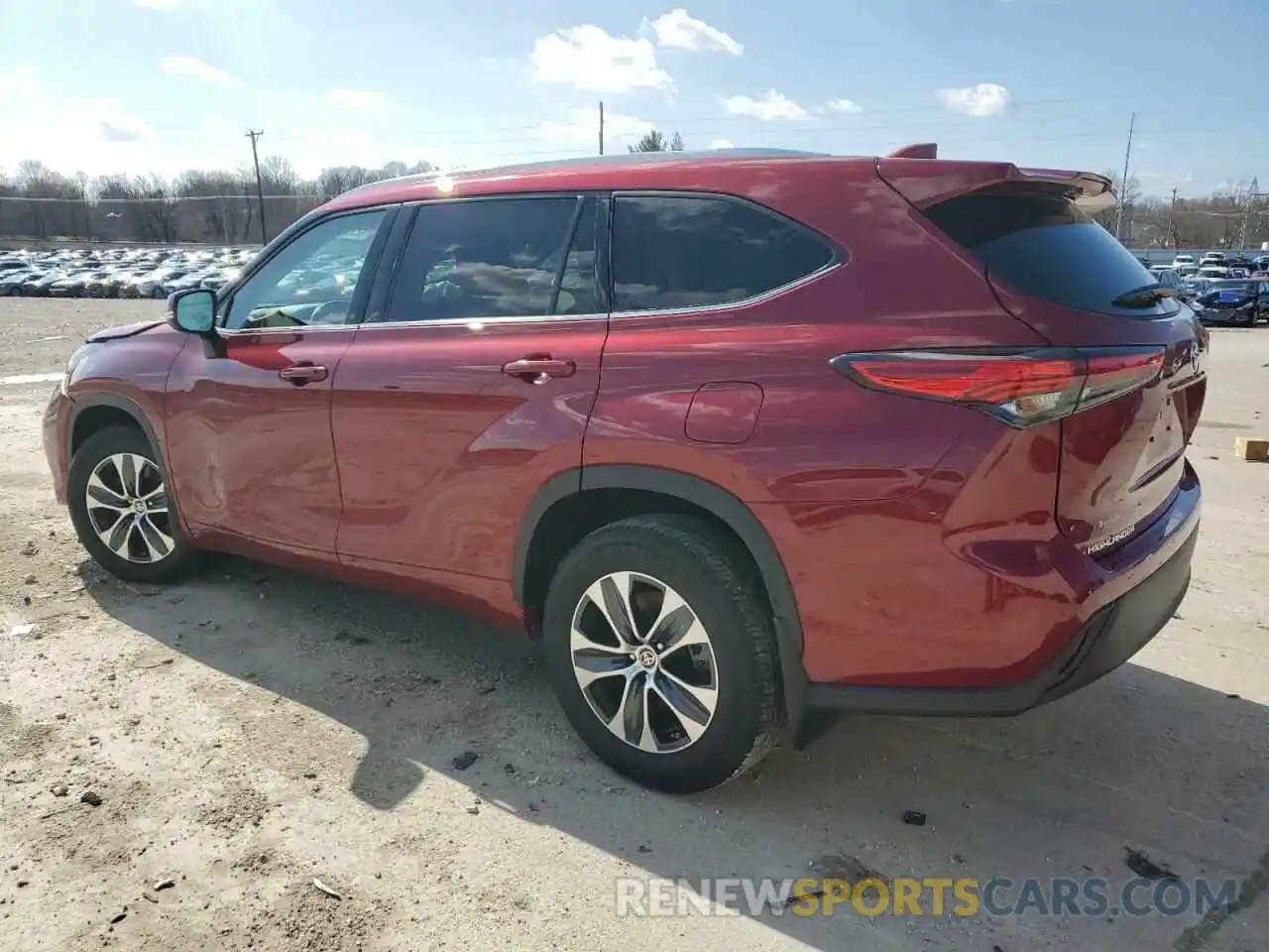 2 Photograph of a damaged car 5TDGZRBH4LS514771 TOYOTA HIGHLANDER 2020