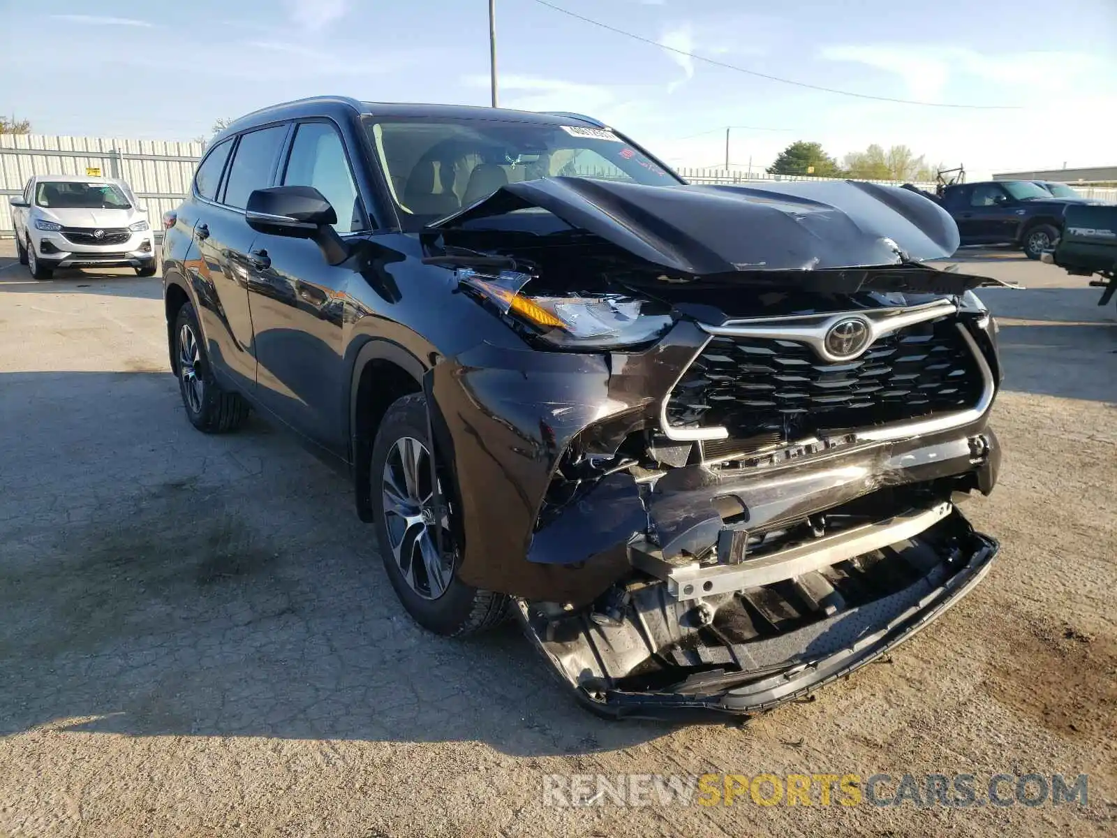 1 Photograph of a damaged car 5TDGZRBH5LS010018 TOYOTA HIGHLANDER 2020