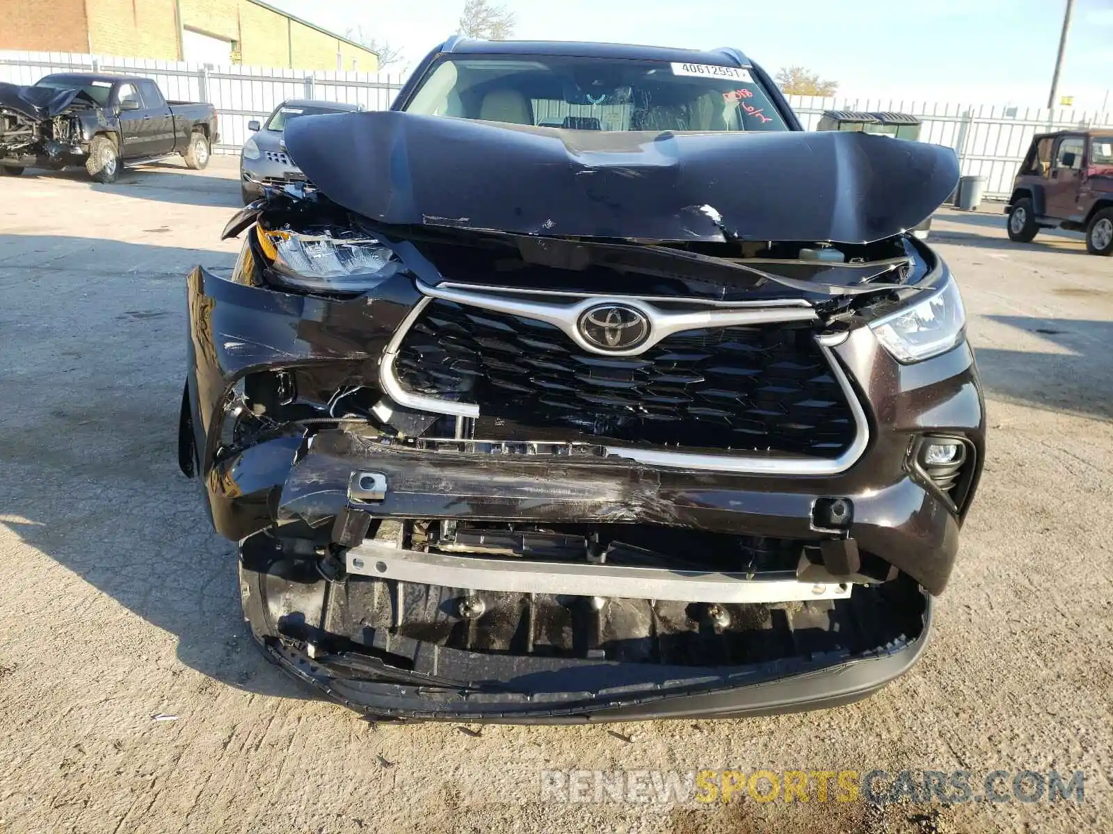 9 Photograph of a damaged car 5TDGZRBH5LS010018 TOYOTA HIGHLANDER 2020