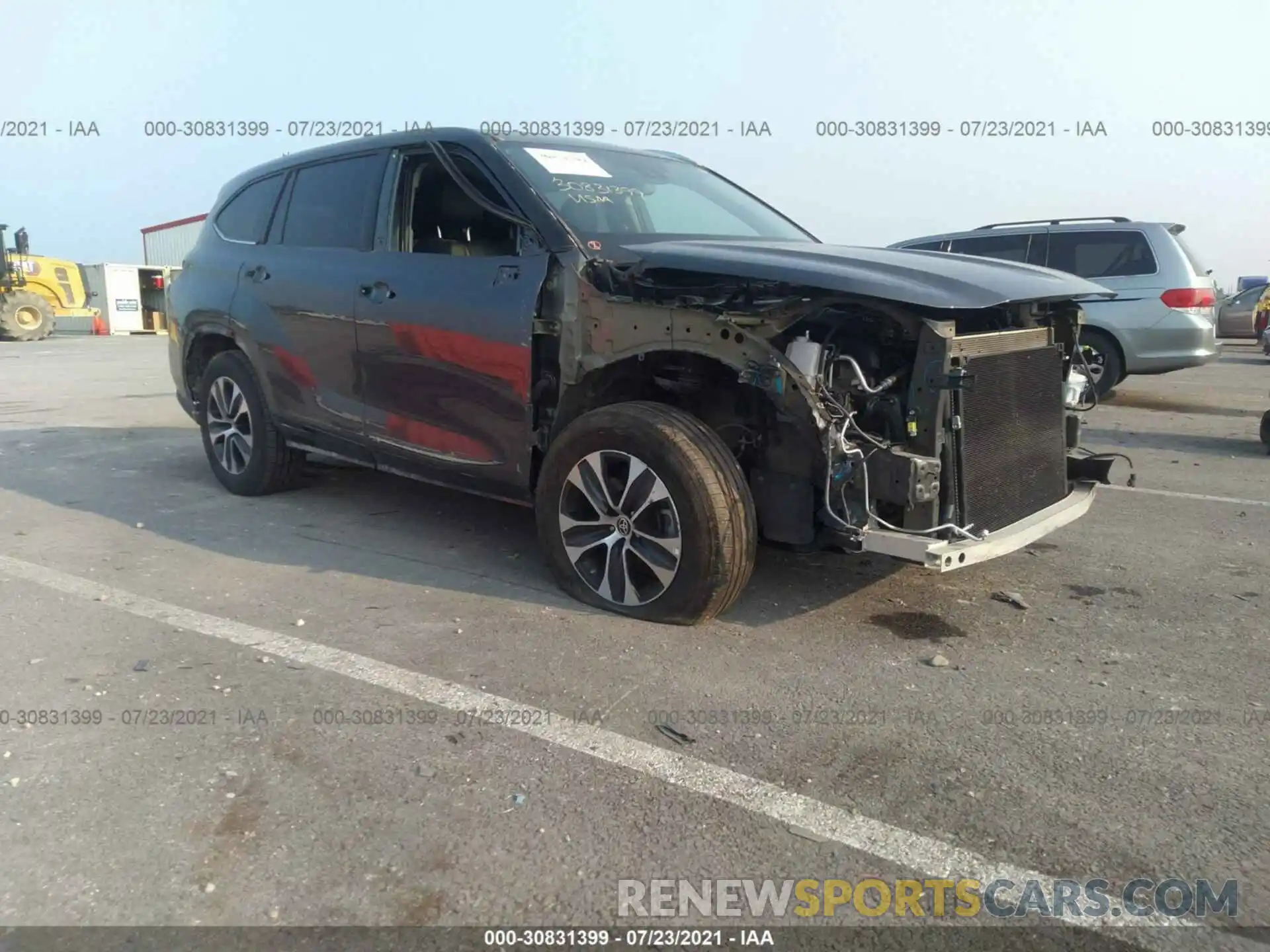 1 Photograph of a damaged car 5TDGZRBH5LS010181 TOYOTA HIGHLANDER 2020