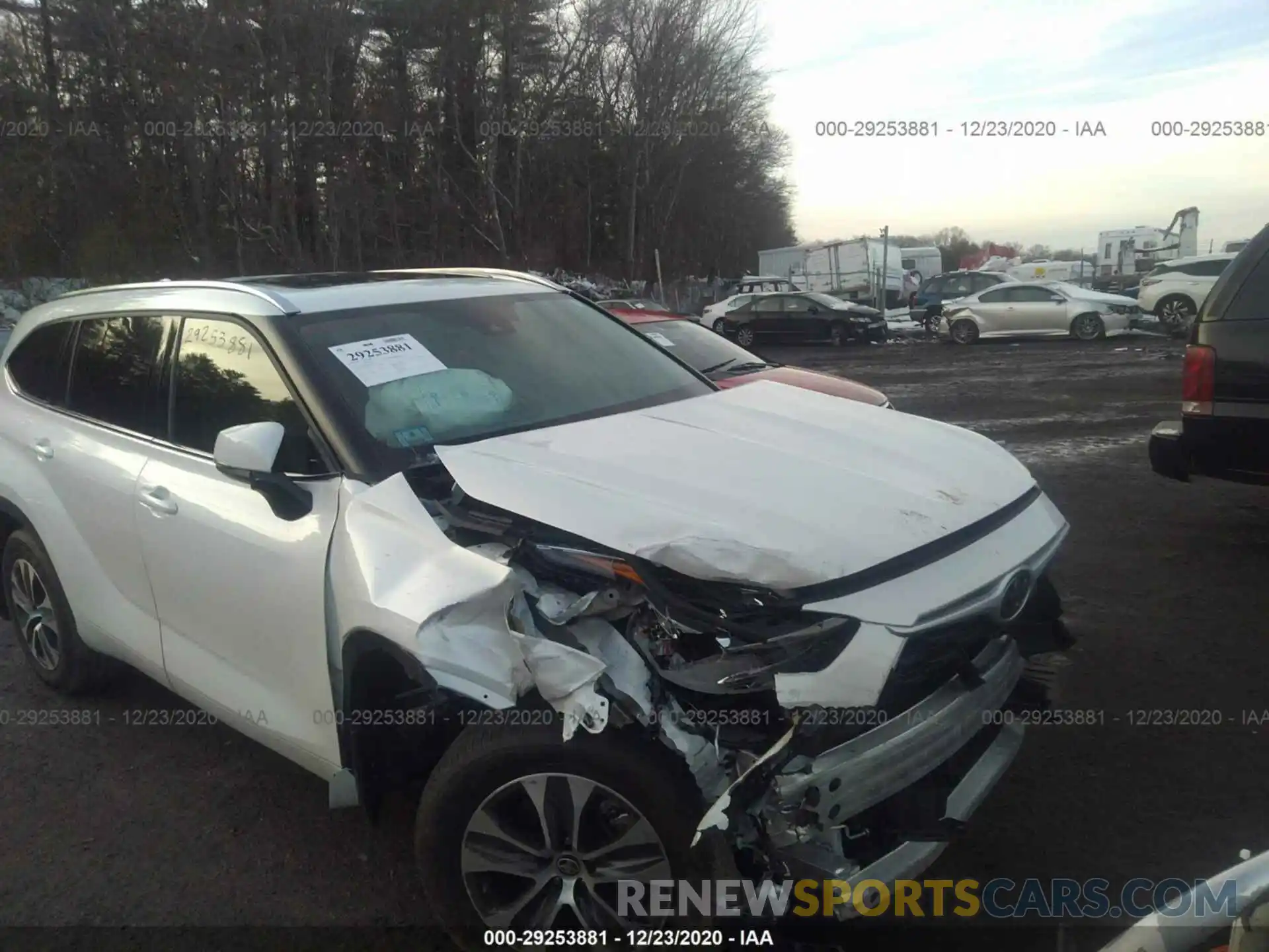 6 Photograph of a damaged car 5TDGZRBH5LS025067 TOYOTA HIGHLANDER 2020