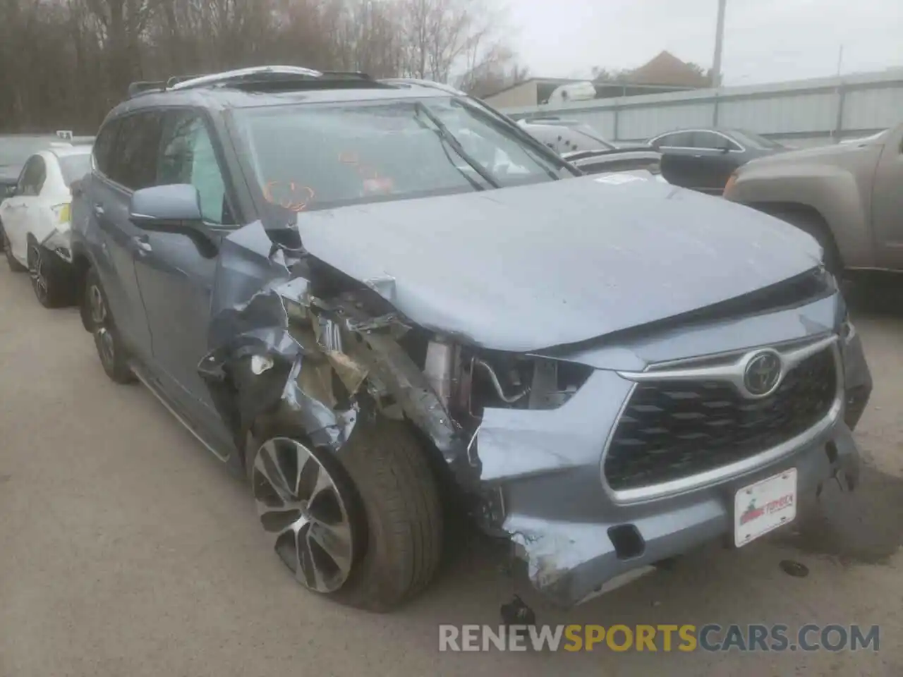 1 Photograph of a damaged car 5TDGZRBH5LS032505 TOYOTA HIGHLANDER 2020