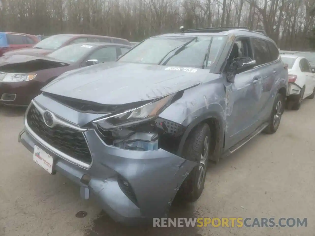 2 Photograph of a damaged car 5TDGZRBH5LS032505 TOYOTA HIGHLANDER 2020