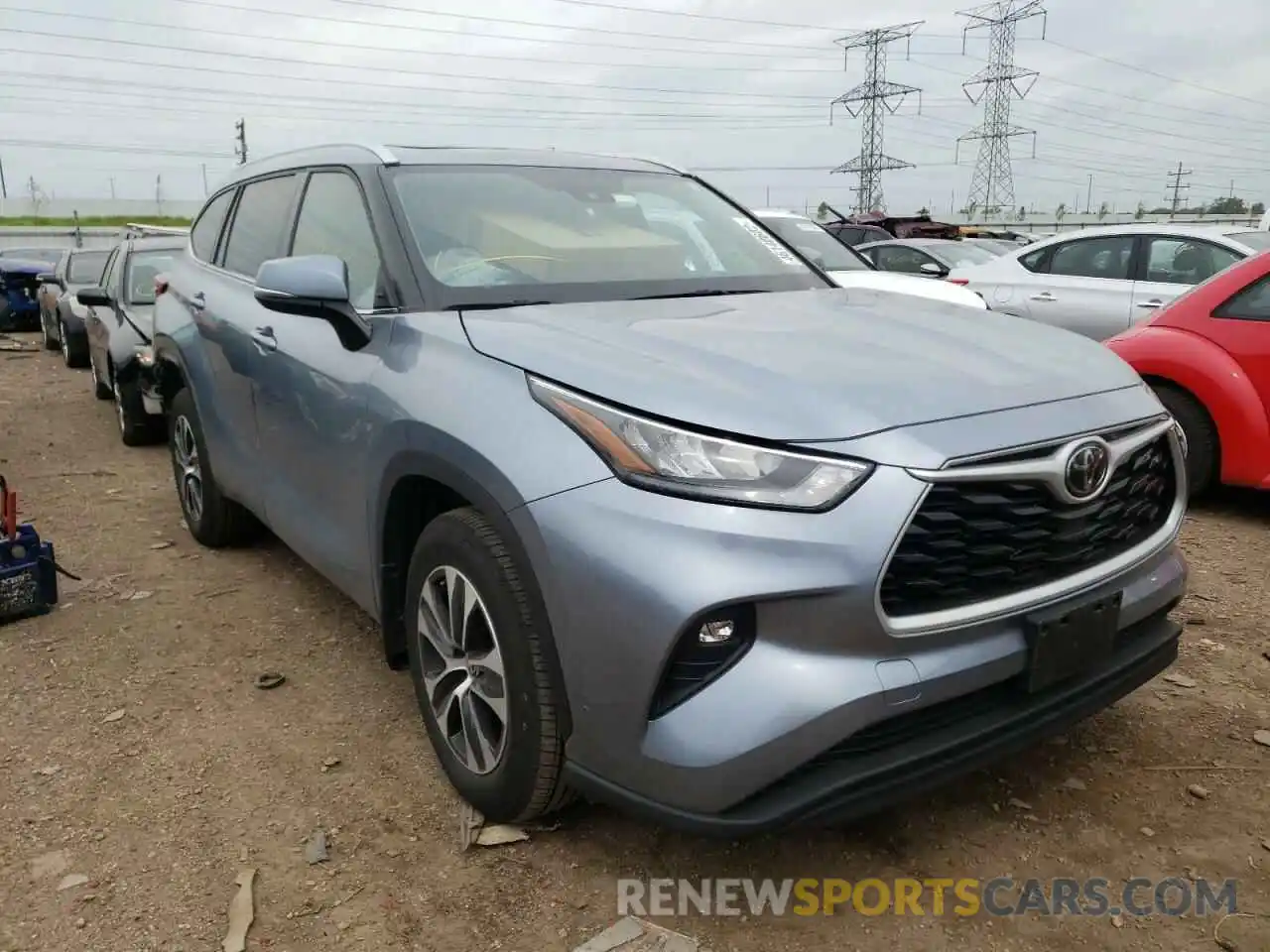 1 Photograph of a damaged car 5TDGZRBH5LS040667 TOYOTA HIGHLANDER 2020