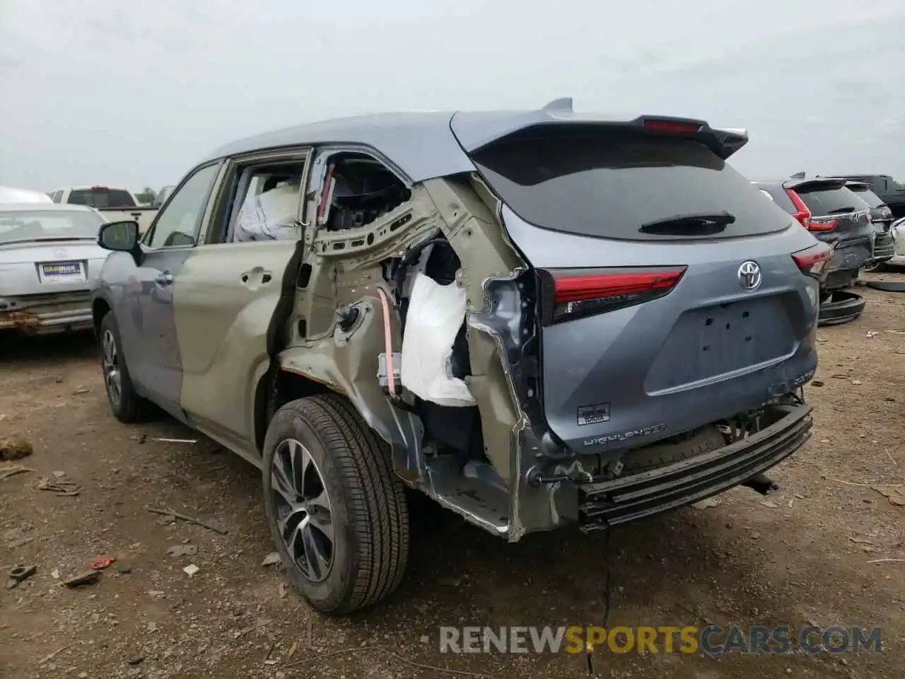 3 Photograph of a damaged car 5TDGZRBH5LS040667 TOYOTA HIGHLANDER 2020