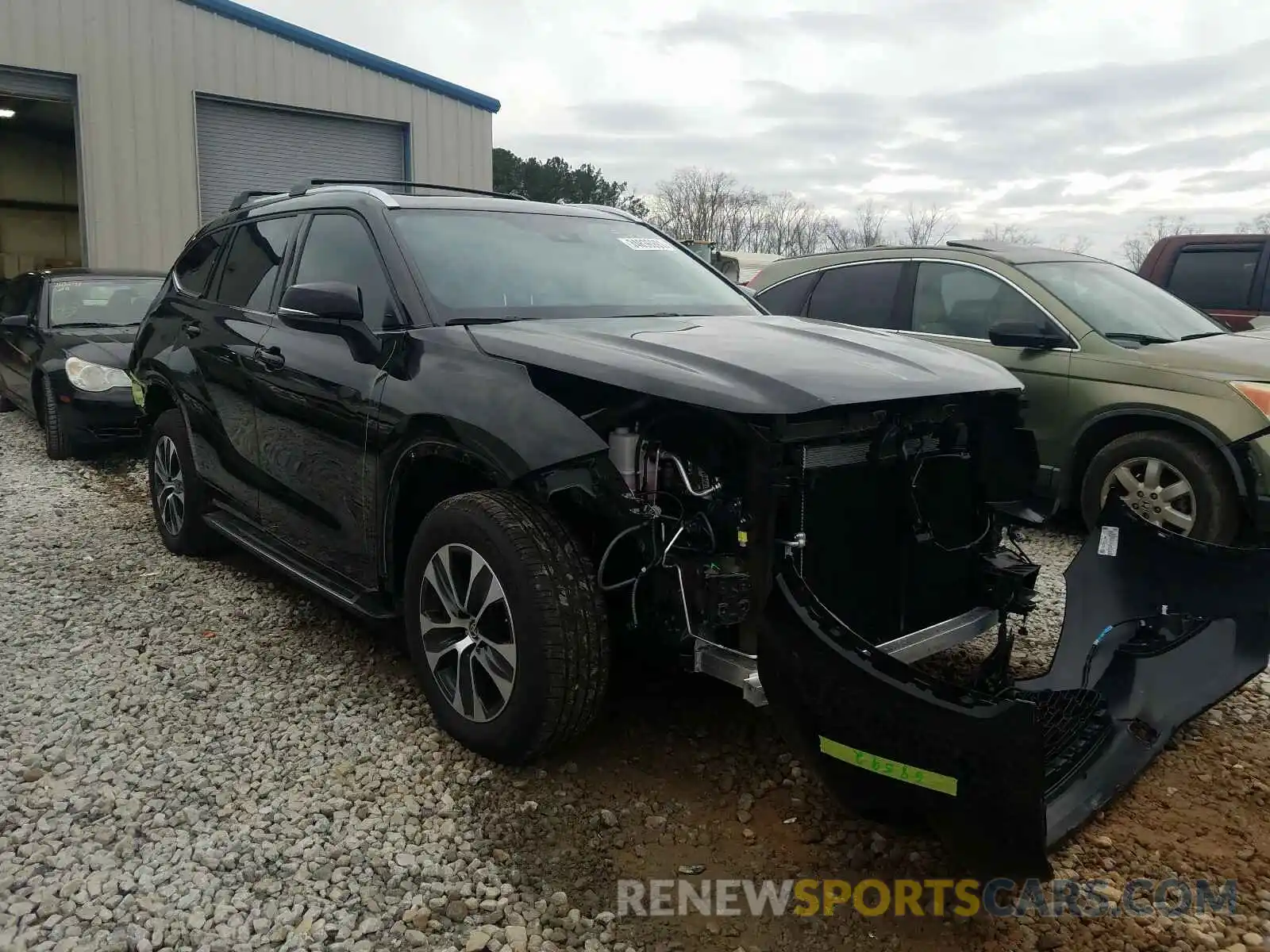 1 Photograph of a damaged car 5TDGZRBH5LS045691 TOYOTA HIGHLANDER 2020