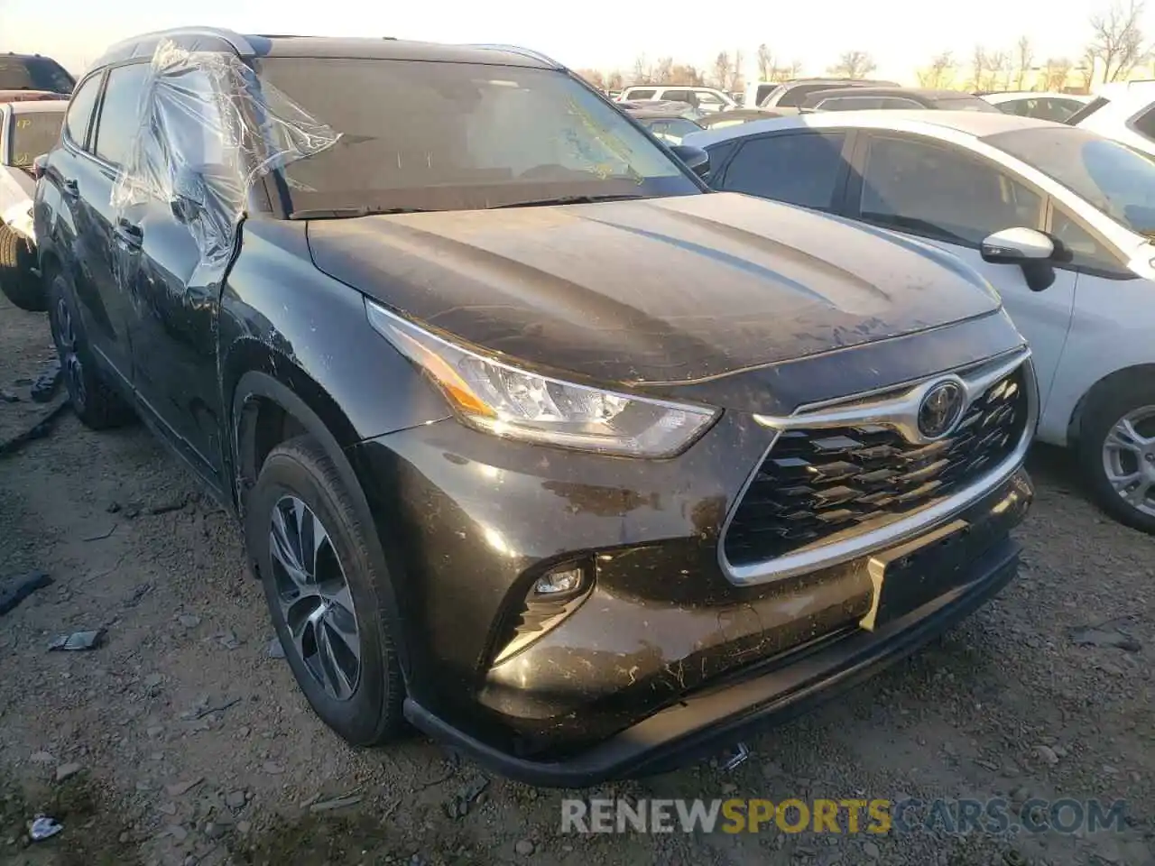 1 Photograph of a damaged car 5TDGZRBH5LS055346 TOYOTA HIGHLANDER 2020