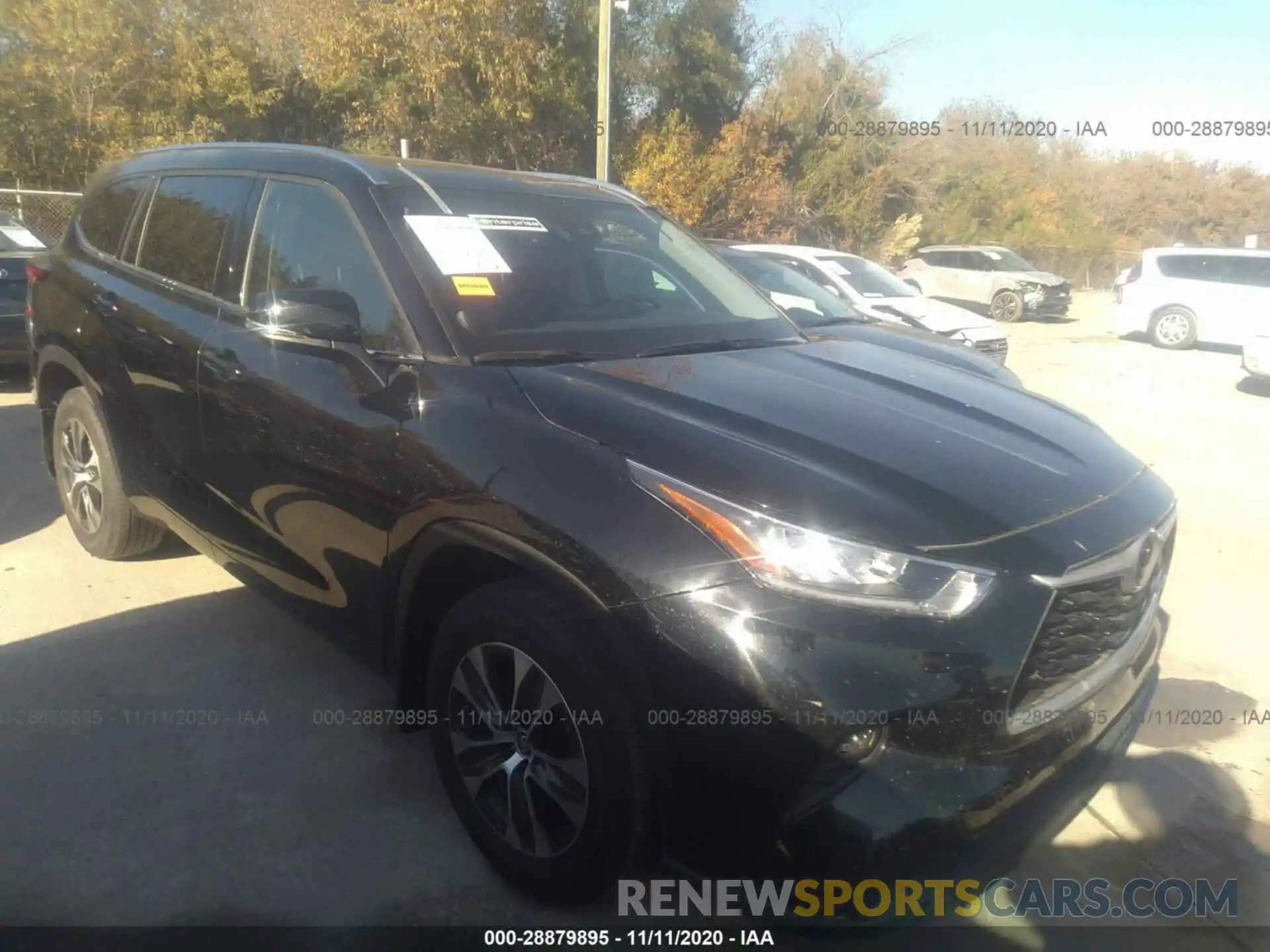 1 Photograph of a damaged car 5TDGZRBH5LS503696 TOYOTA HIGHLANDER 2020