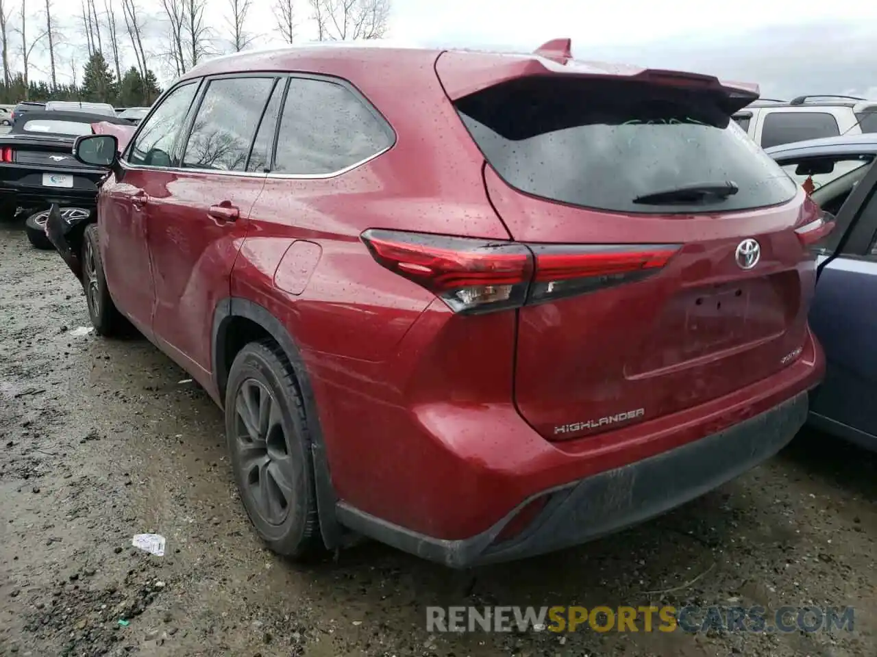 3 Photograph of a damaged car 5TDGZRBH5LS509479 TOYOTA HIGHLANDER 2020