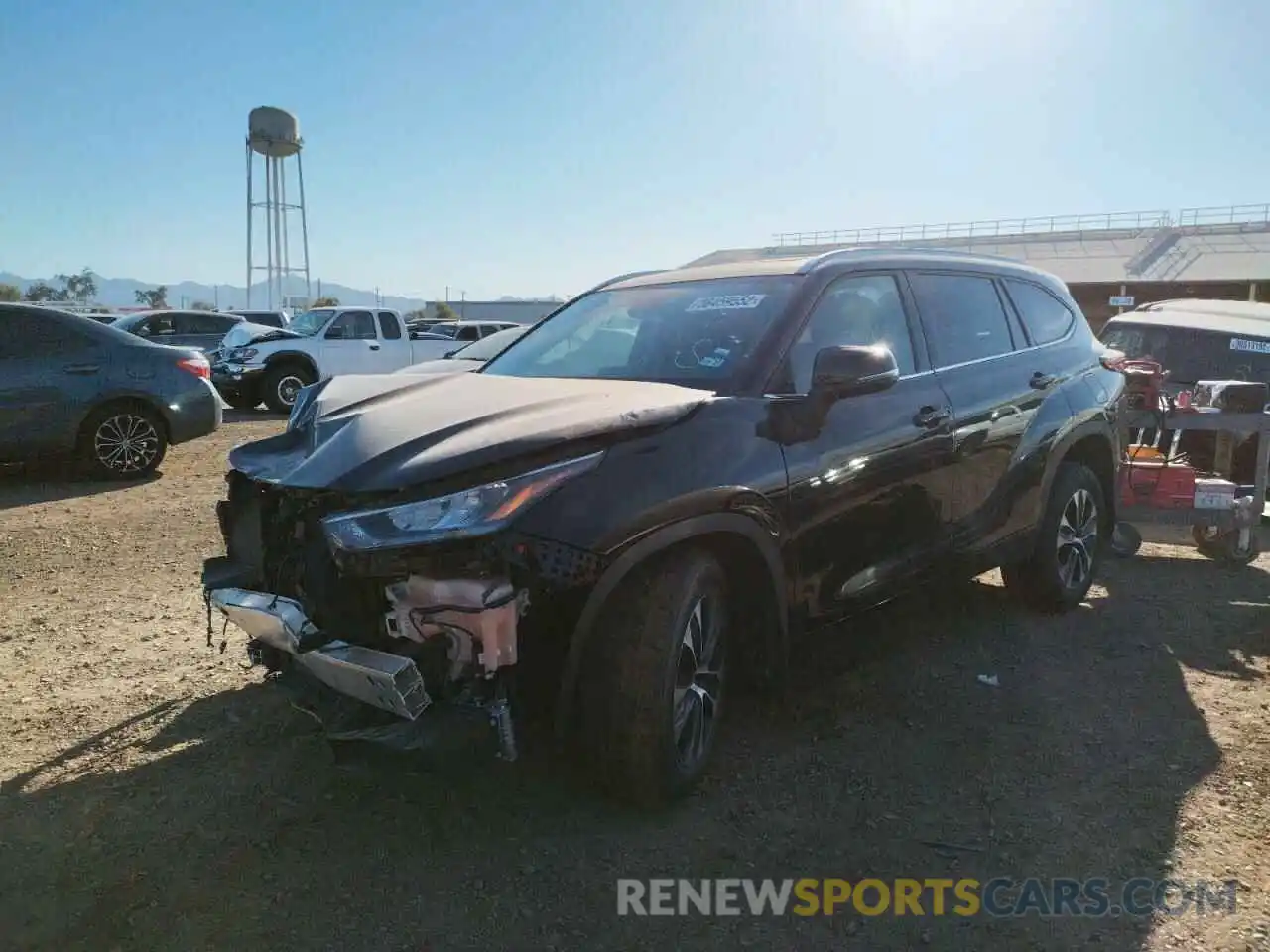 2 Photograph of a damaged car 5TDGZRBH5LS512382 TOYOTA HIGHLANDER 2020