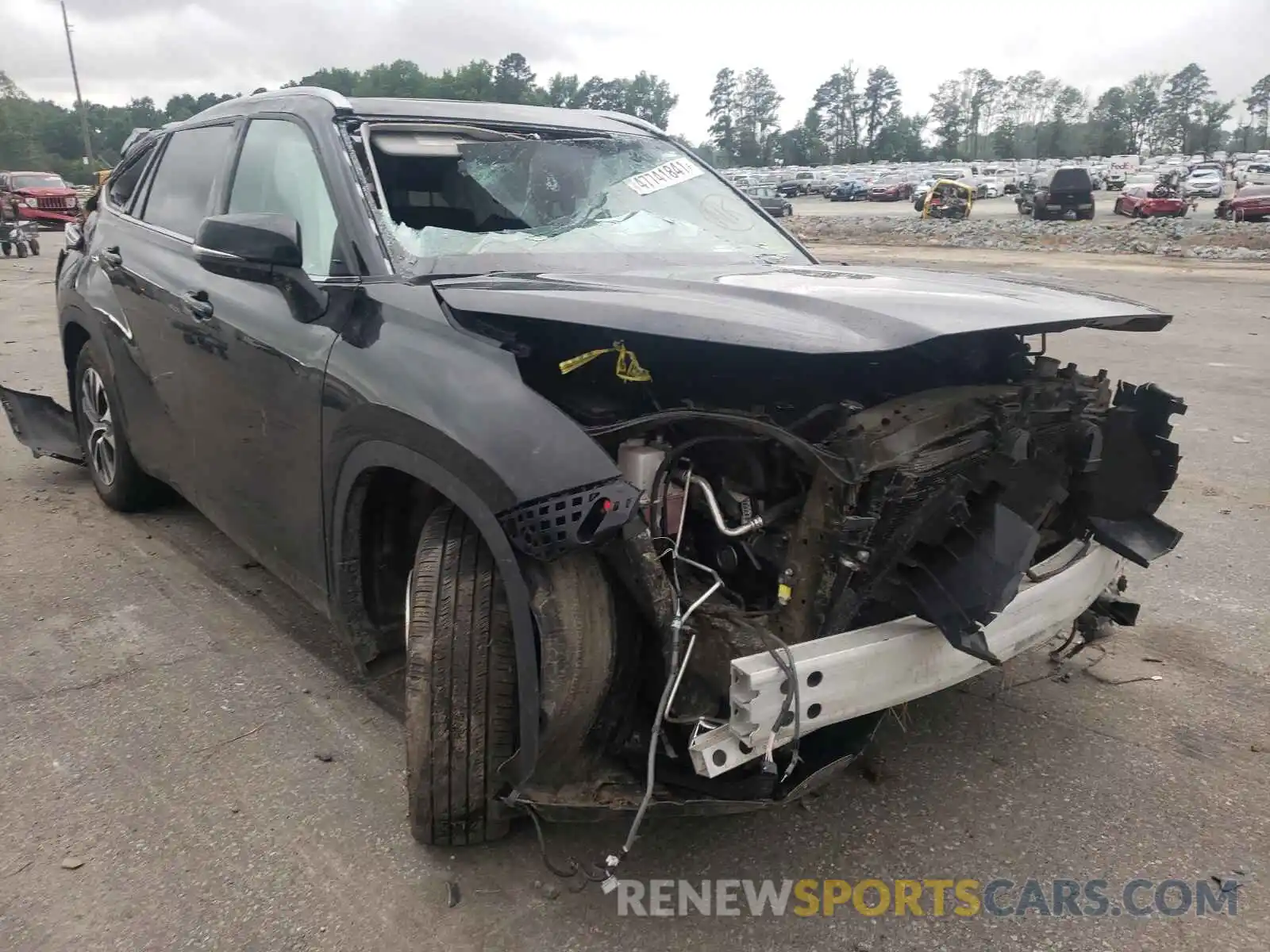 1 Photograph of a damaged car 5TDGZRBH5LS519798 TOYOTA HIGHLANDER 2020