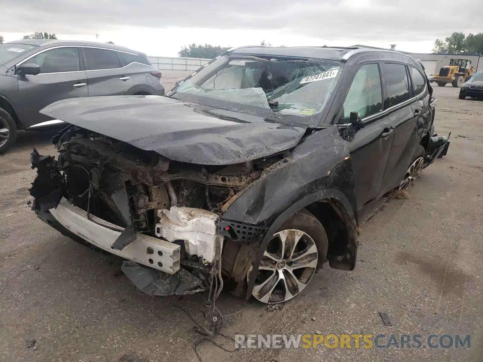 2 Photograph of a damaged car 5TDGZRBH5LS519798 TOYOTA HIGHLANDER 2020