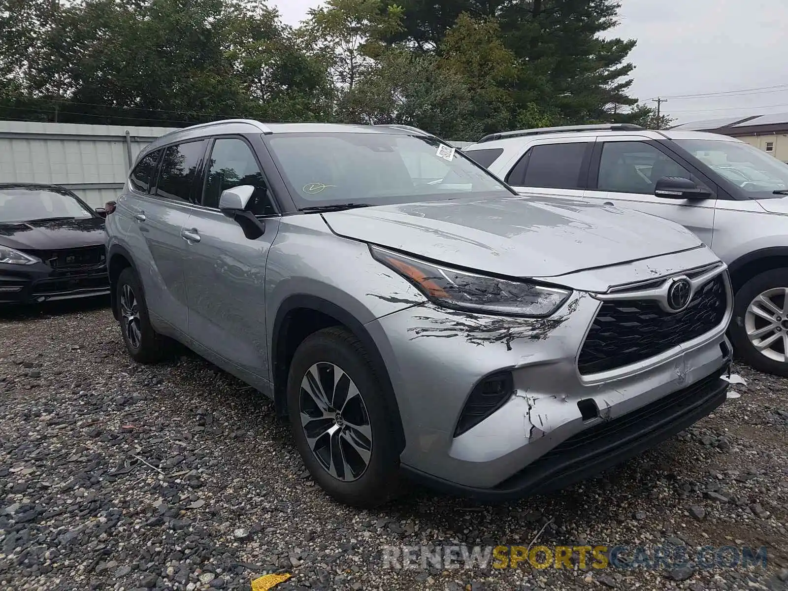 1 Photograph of a damaged car 5TDGZRBH6LS001649 TOYOTA HIGHLANDER 2020