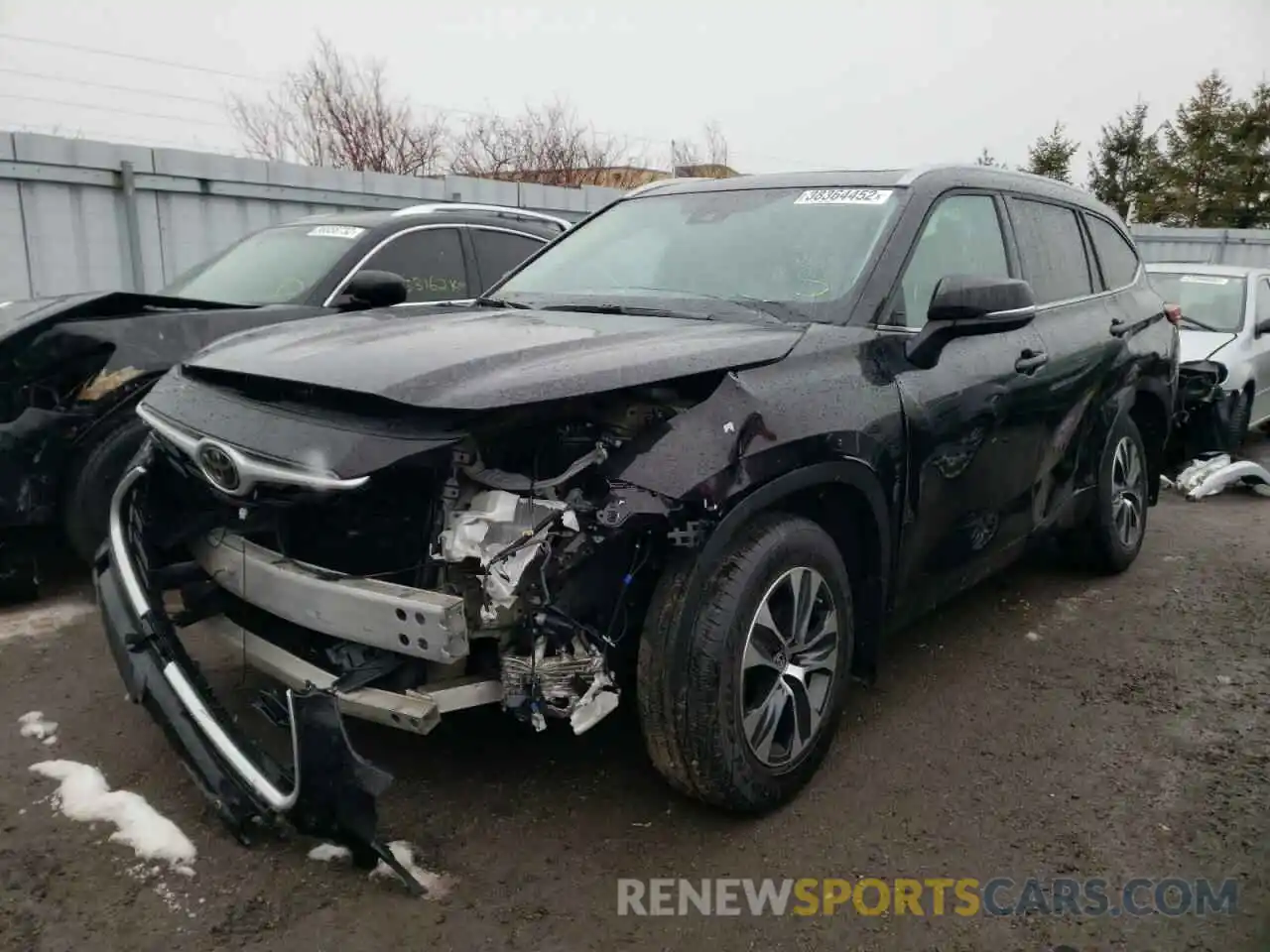 2 Photograph of a damaged car 5TDGZRBH6LS017026 TOYOTA HIGHLANDER 2020