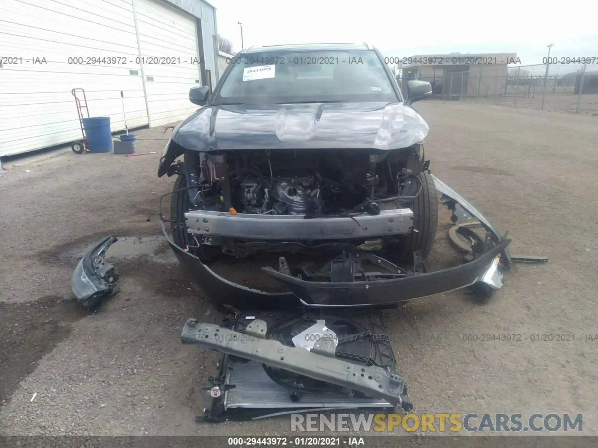 6 Photograph of a damaged car 5TDGZRBH6LS017639 TOYOTA HIGHLANDER 2020