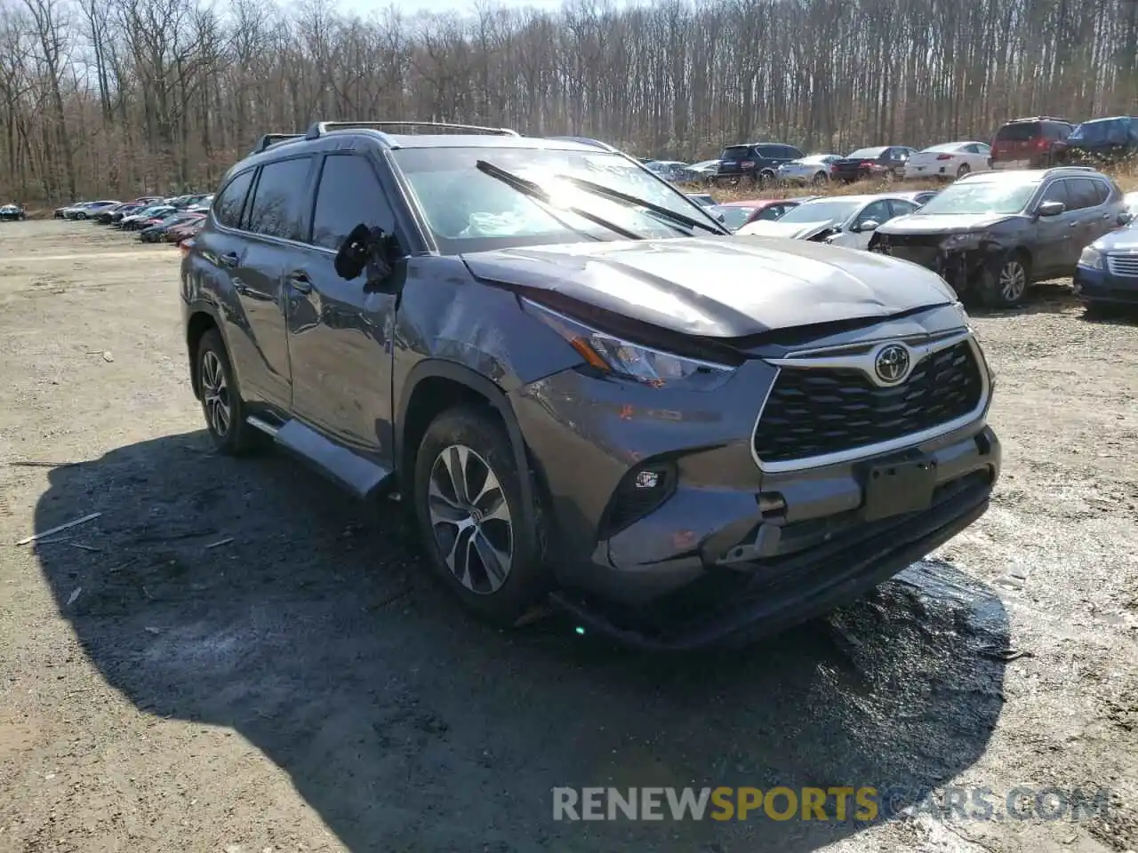 1 Photograph of a damaged car 5TDGZRBH6LS018337 TOYOTA HIGHLANDER 2020