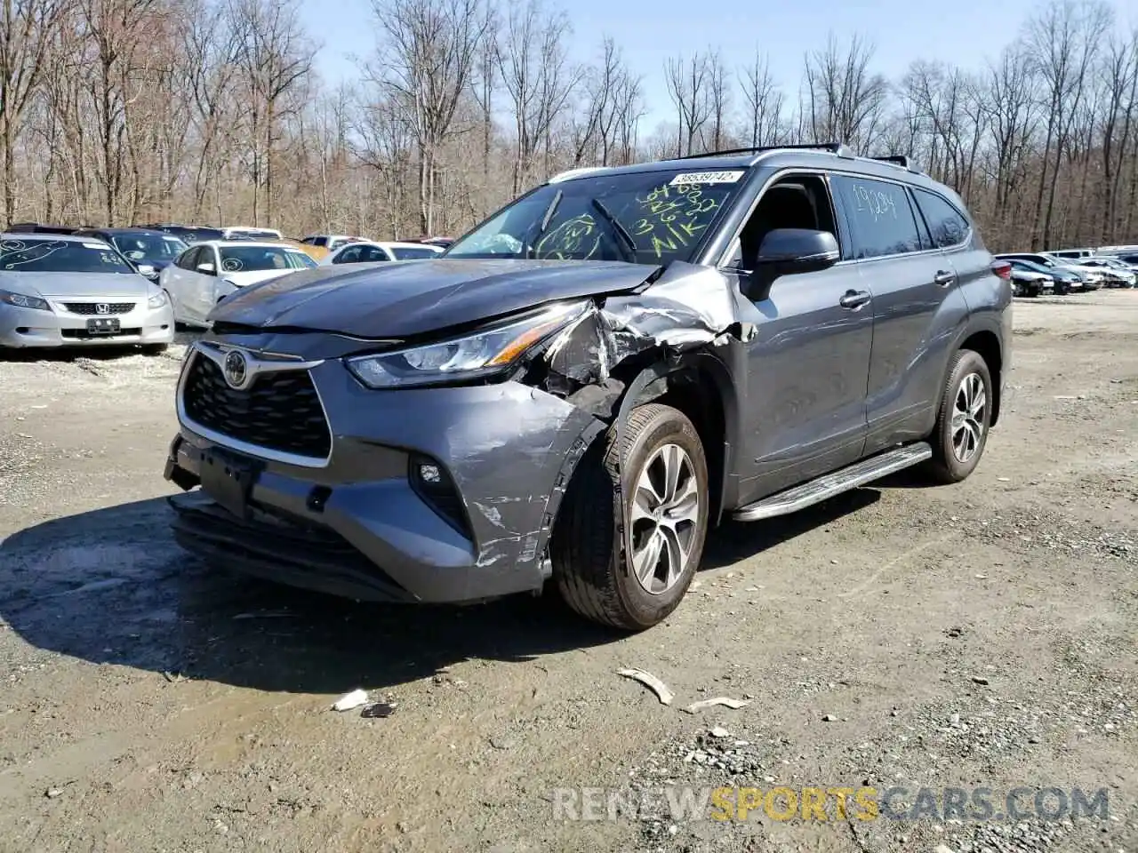 2 Photograph of a damaged car 5TDGZRBH6LS018337 TOYOTA HIGHLANDER 2020