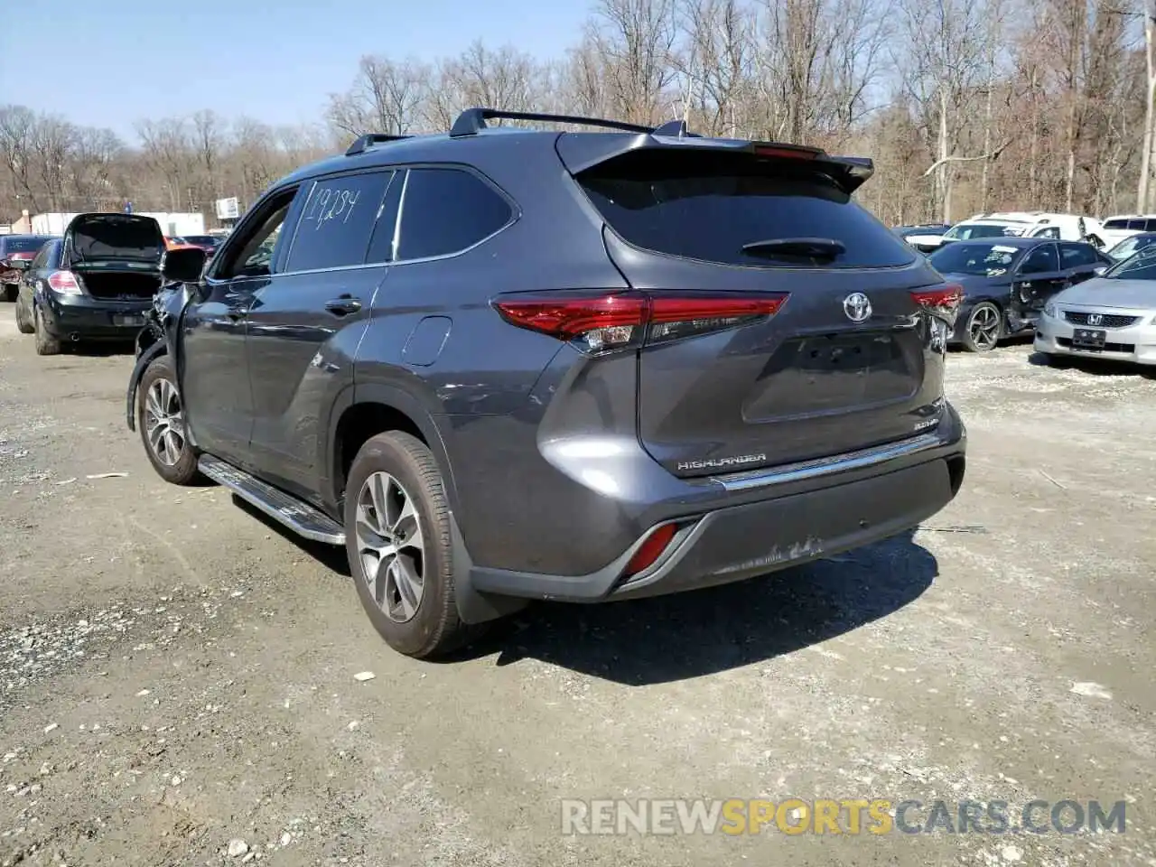 3 Photograph of a damaged car 5TDGZRBH6LS018337 TOYOTA HIGHLANDER 2020