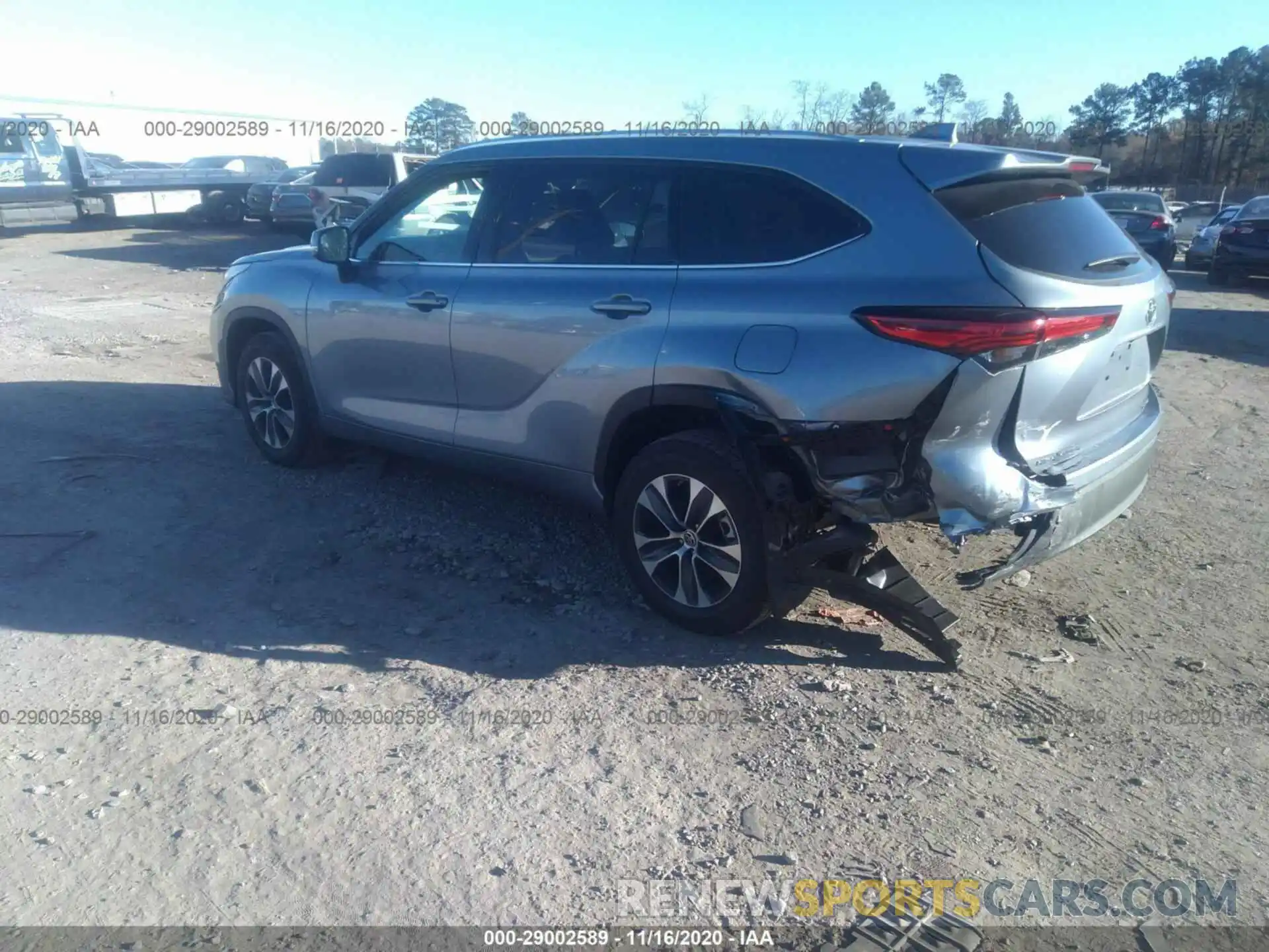 3 Photograph of a damaged car 5TDGZRBH6LS019147 TOYOTA HIGHLANDER 2020