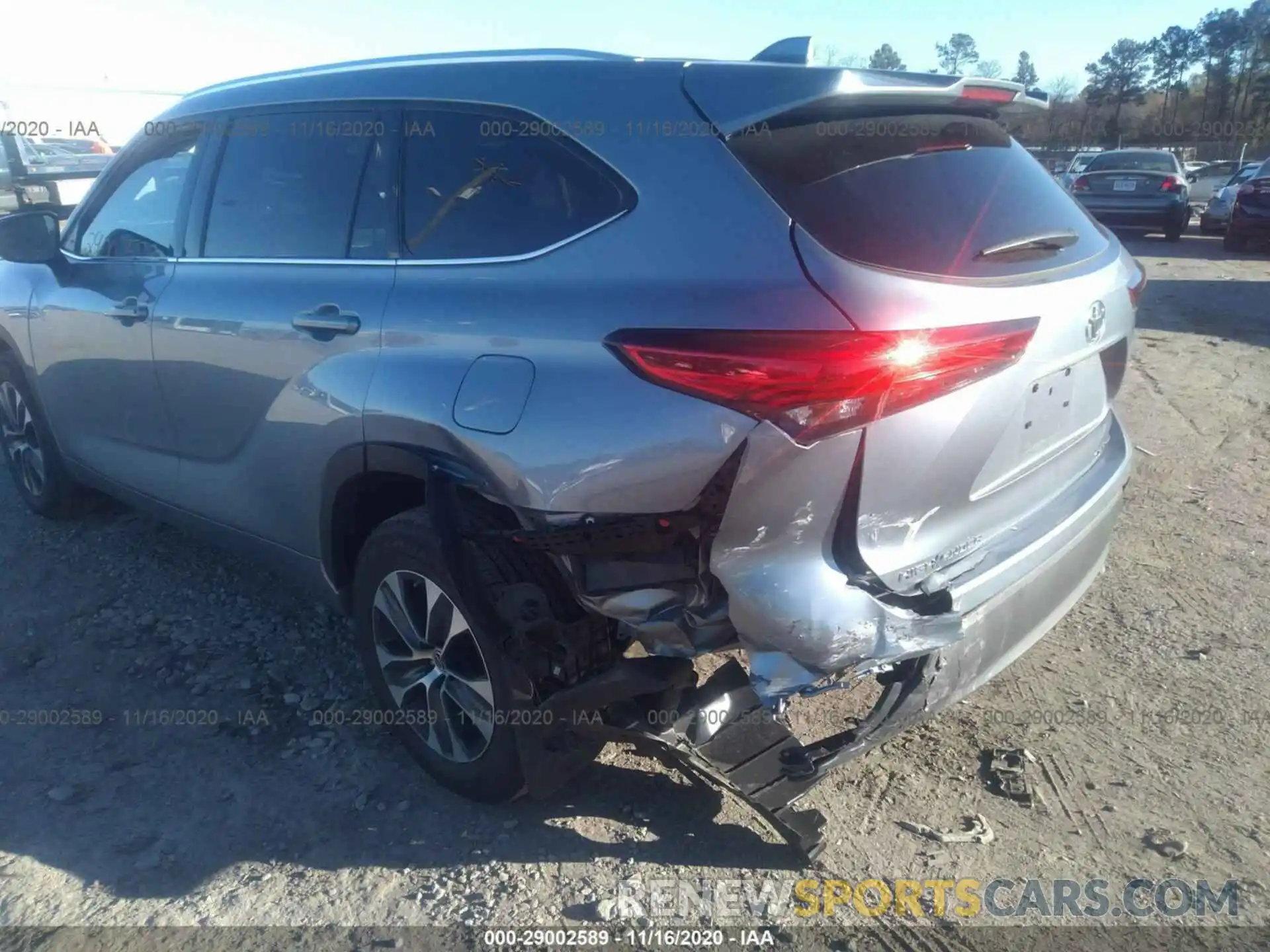 6 Photograph of a damaged car 5TDGZRBH6LS019147 TOYOTA HIGHLANDER 2020