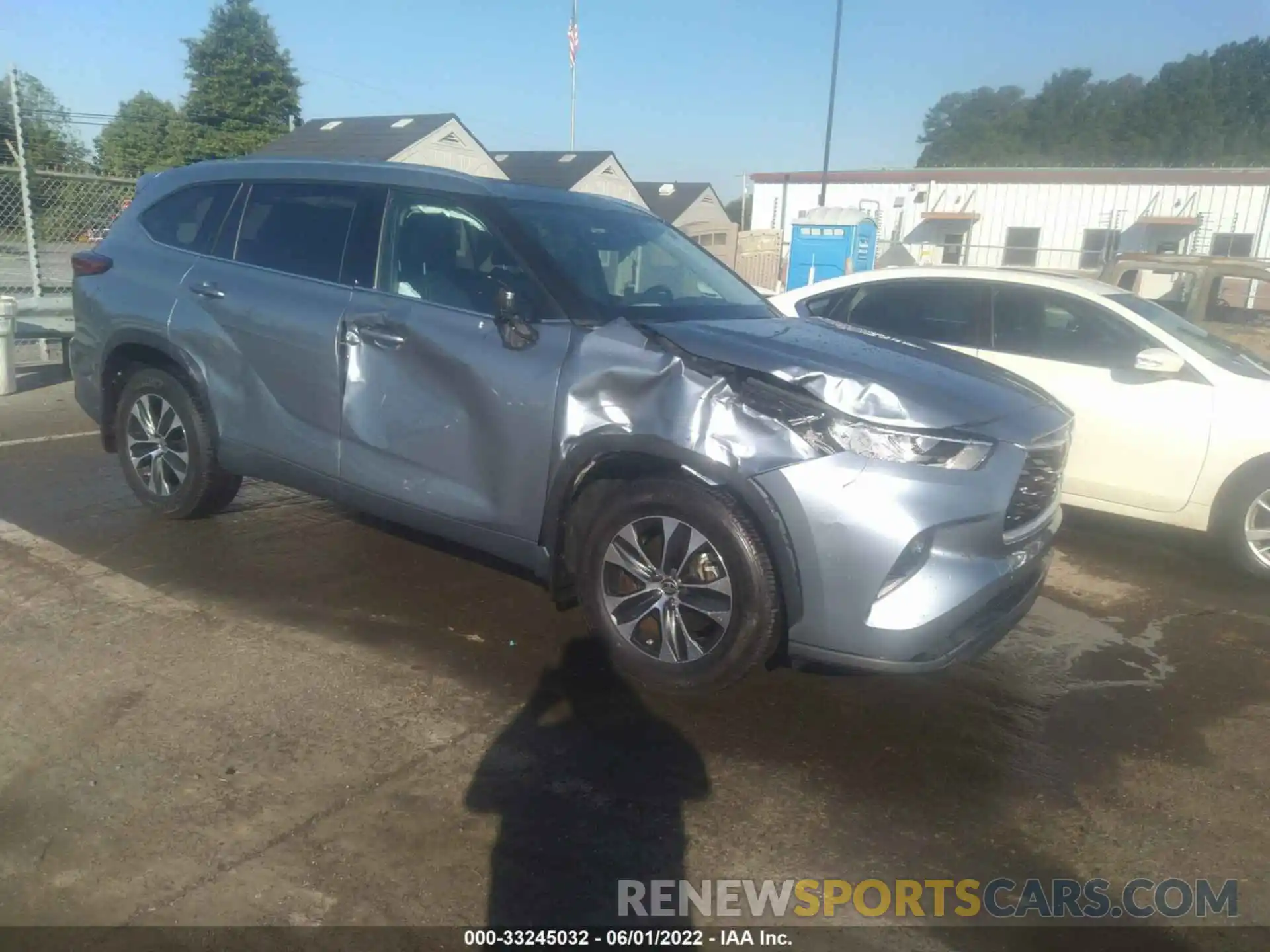 1 Photograph of a damaged car 5TDGZRBH6LS019424 TOYOTA HIGHLANDER 2020