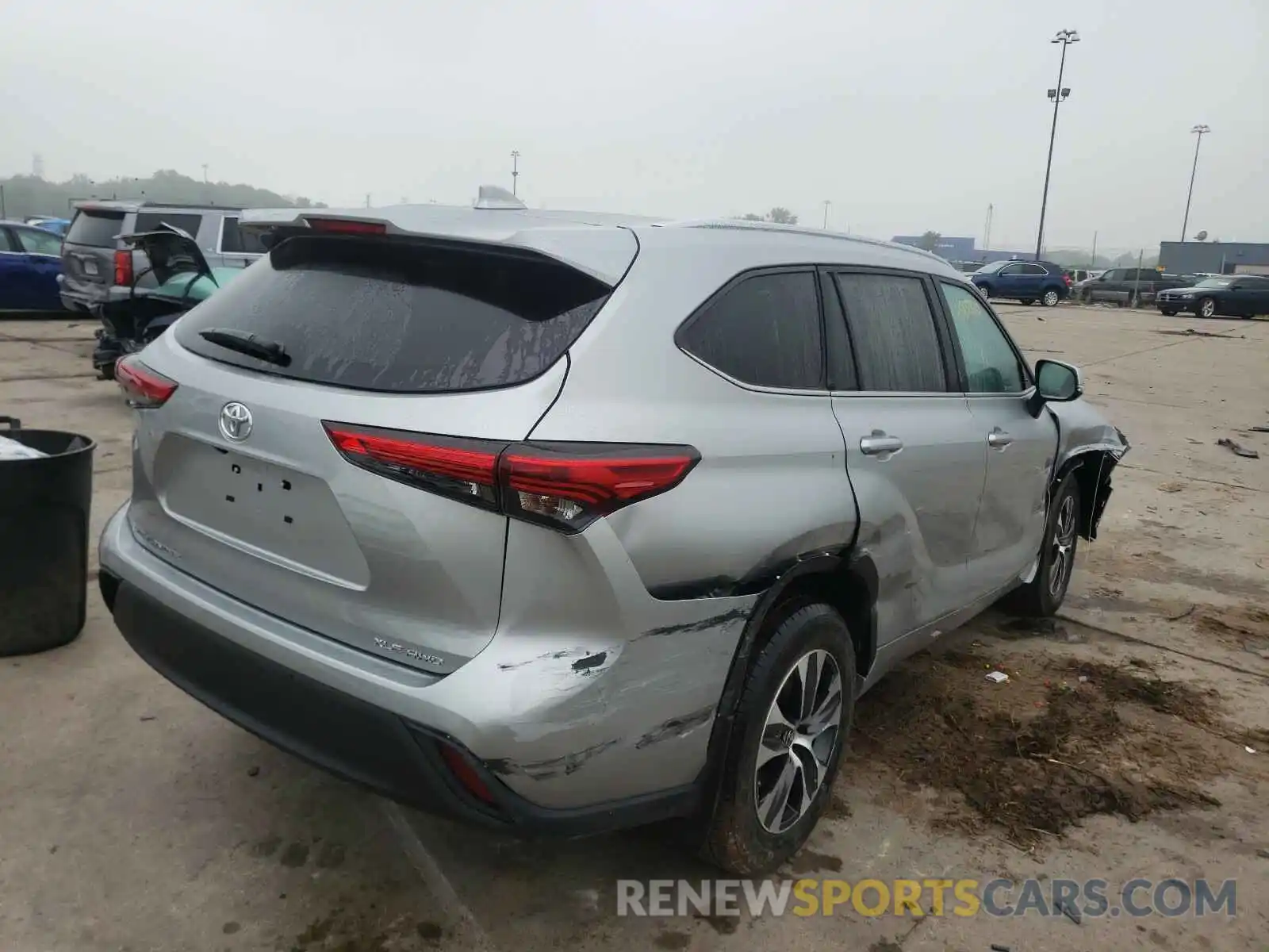 4 Фотография поврежденного автомобиля 5TDGZRBH6LS021061 TOYOTA HIGHLANDER 2020