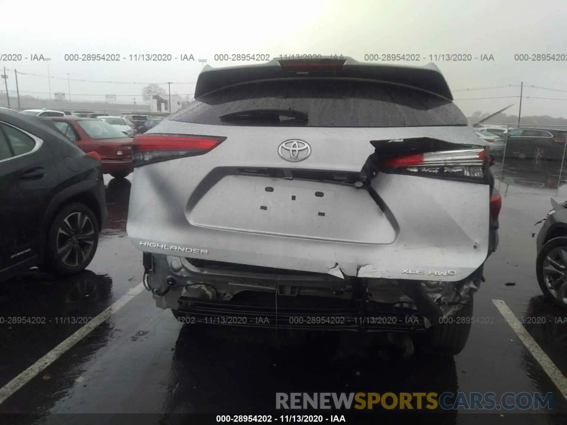 6 Photograph of a damaged car 5TDGZRBH6LS023764 TOYOTA HIGHLANDER 2020