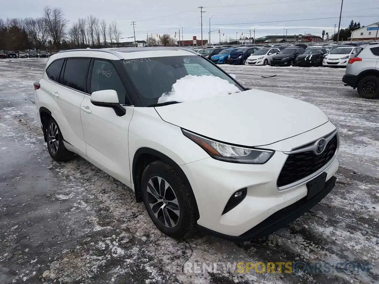 1 Photograph of a damaged car 5TDGZRBH6LS500421 TOYOTA HIGHLANDER 2020