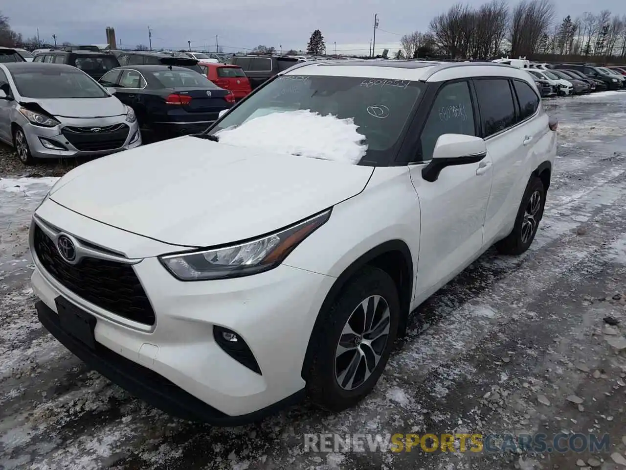 2 Photograph of a damaged car 5TDGZRBH6LS500421 TOYOTA HIGHLANDER 2020