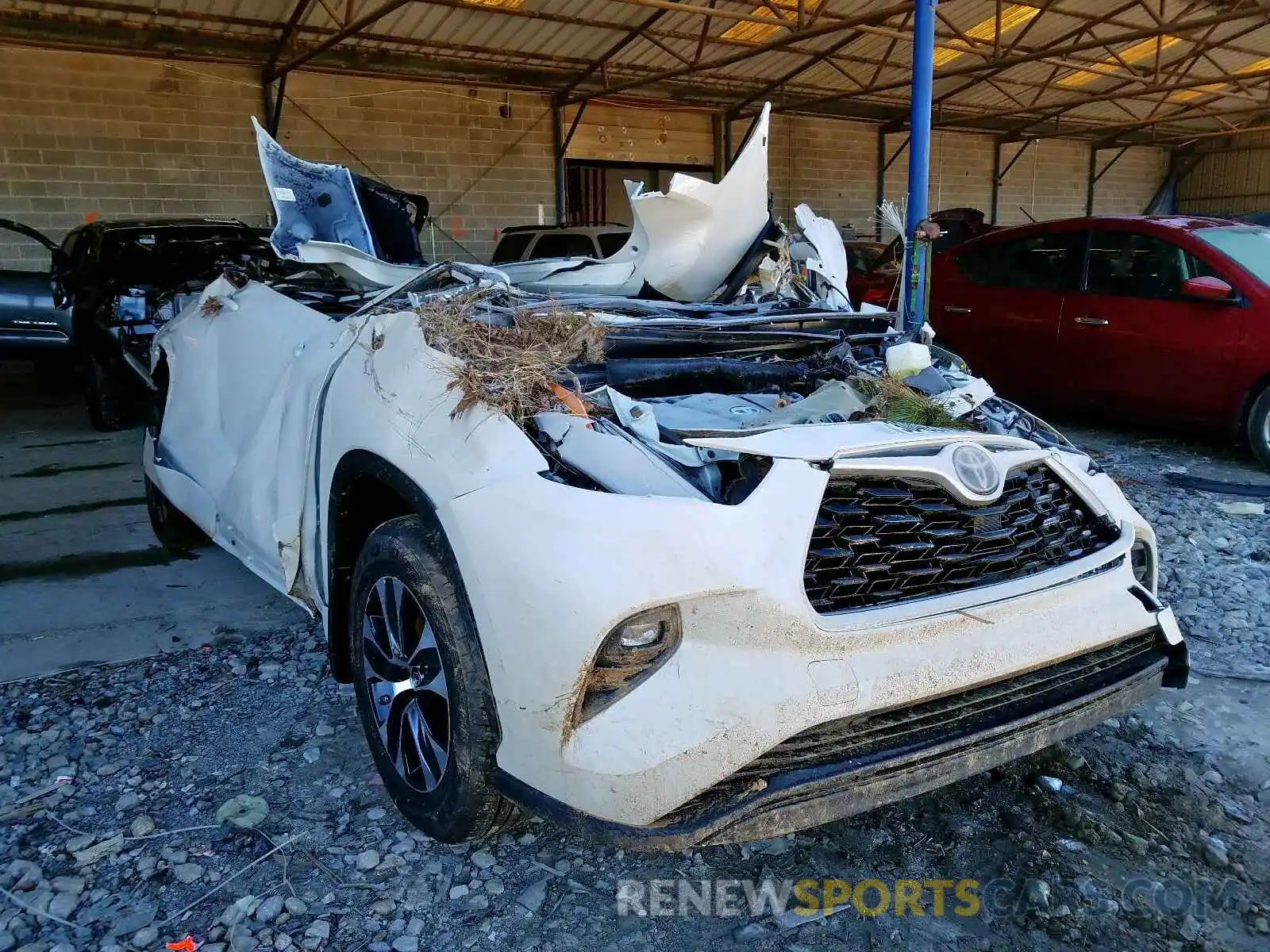 1 Photograph of a damaged car 5TDGZRBH6LS502735 TOYOTA HIGHLANDER 2020