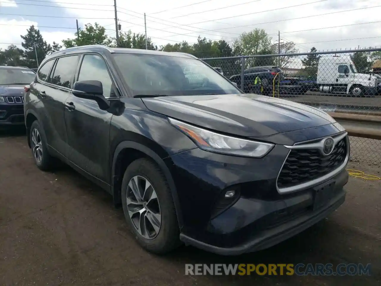 1 Photograph of a damaged car 5TDGZRBH6LS503674 TOYOTA HIGHLANDER 2020