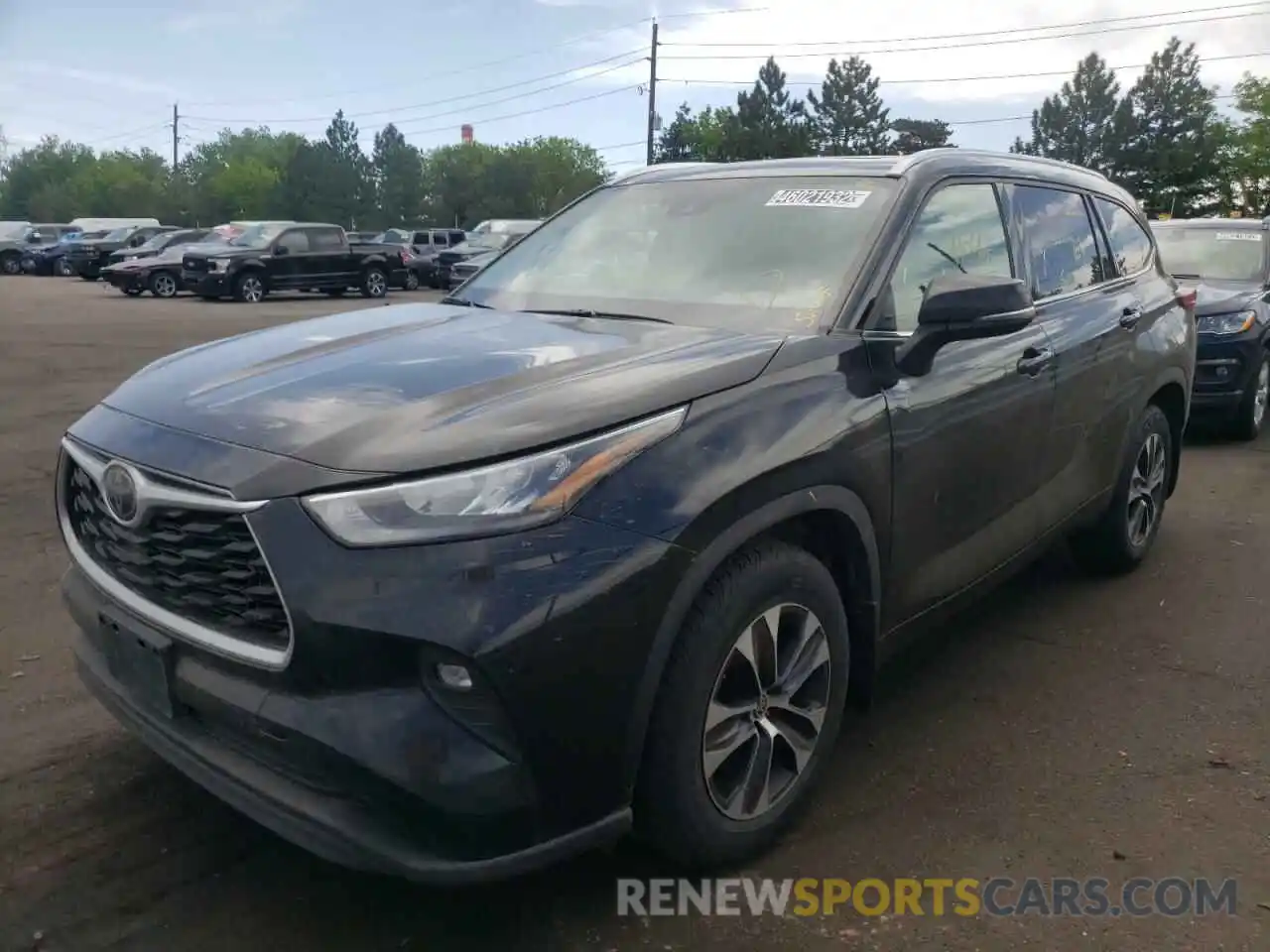 2 Photograph of a damaged car 5TDGZRBH6LS503674 TOYOTA HIGHLANDER 2020